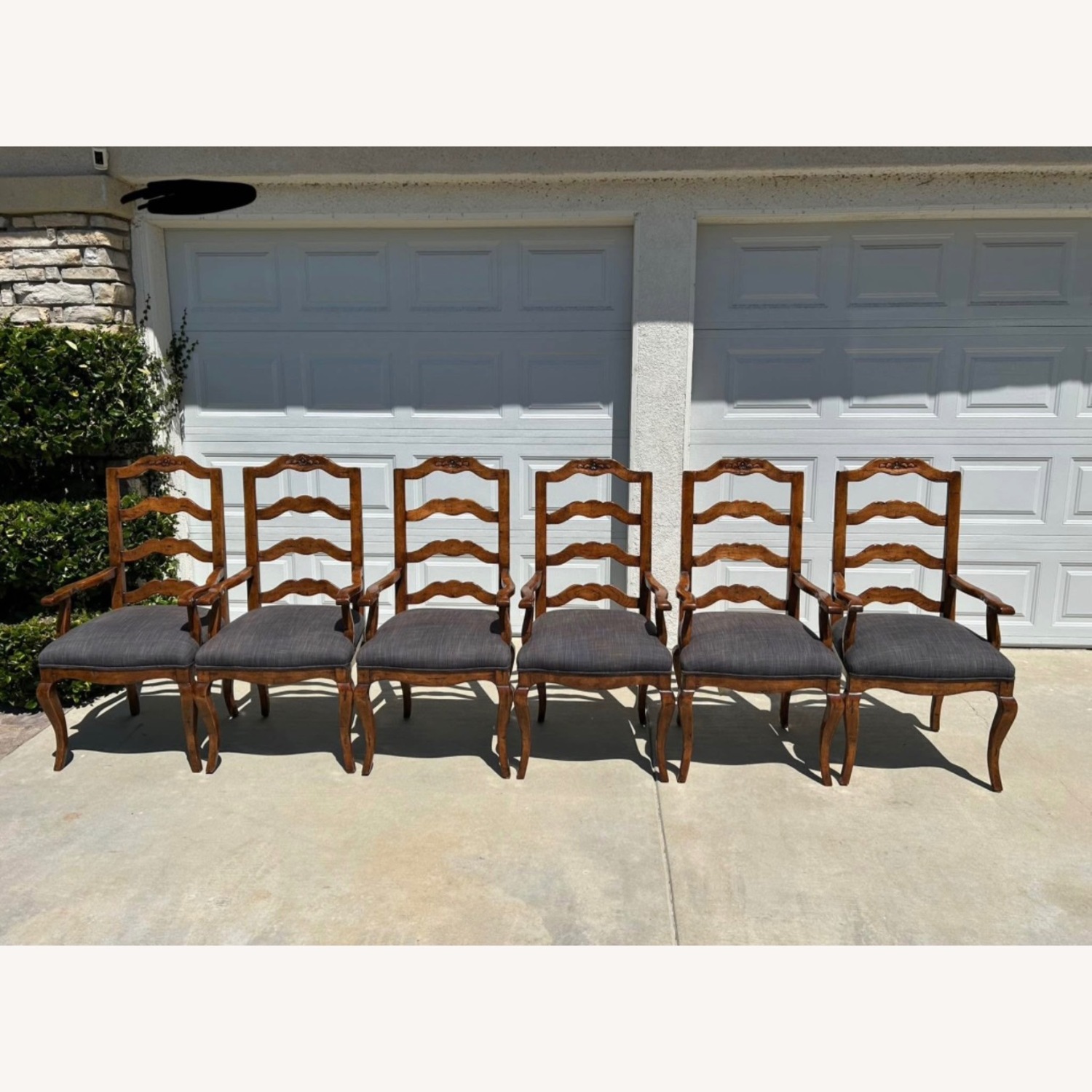 1980s Guy Chaddock Dining Table Set Real Wood - image-5