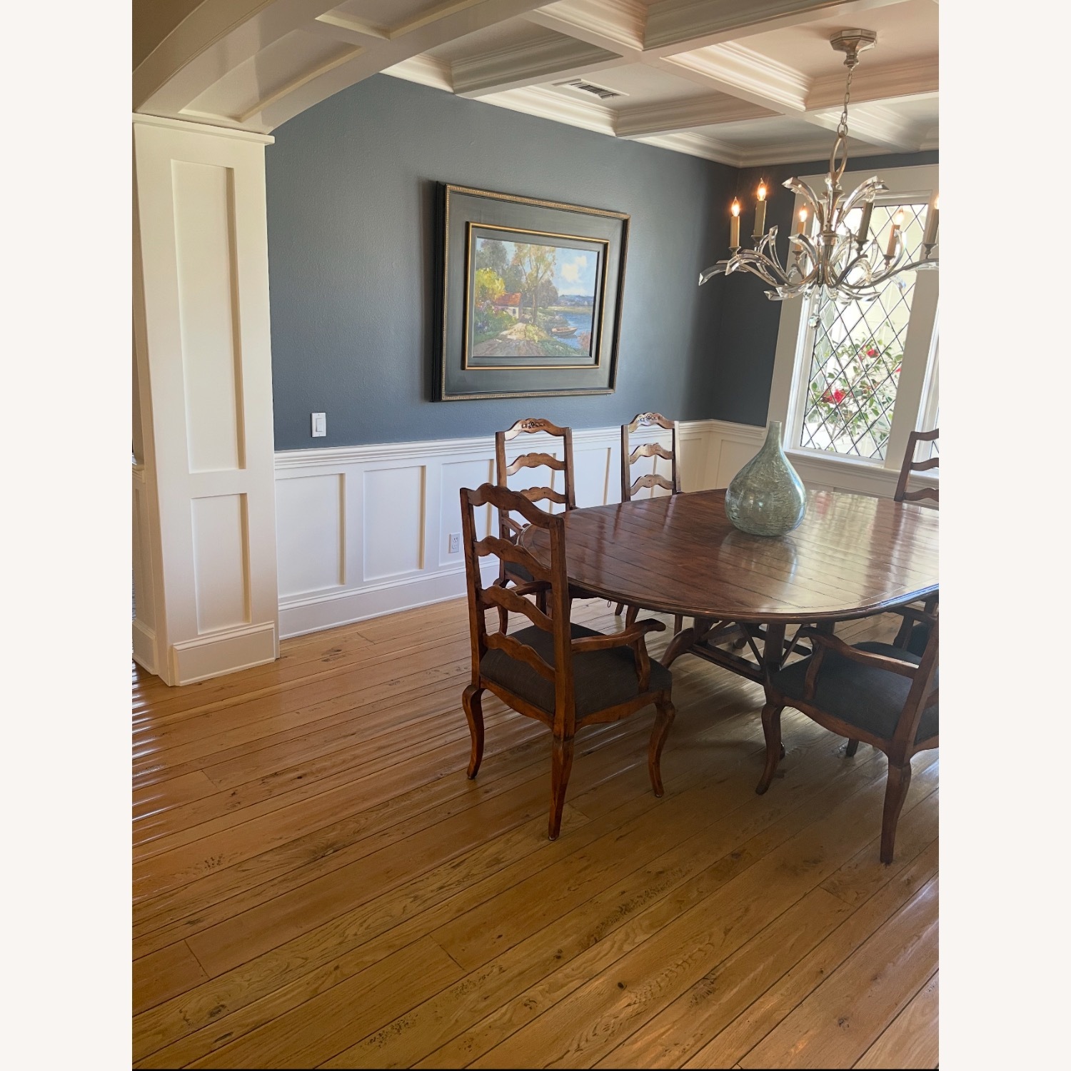 1980s Guy Chaddock Dining Table Set Real Wood - image-2