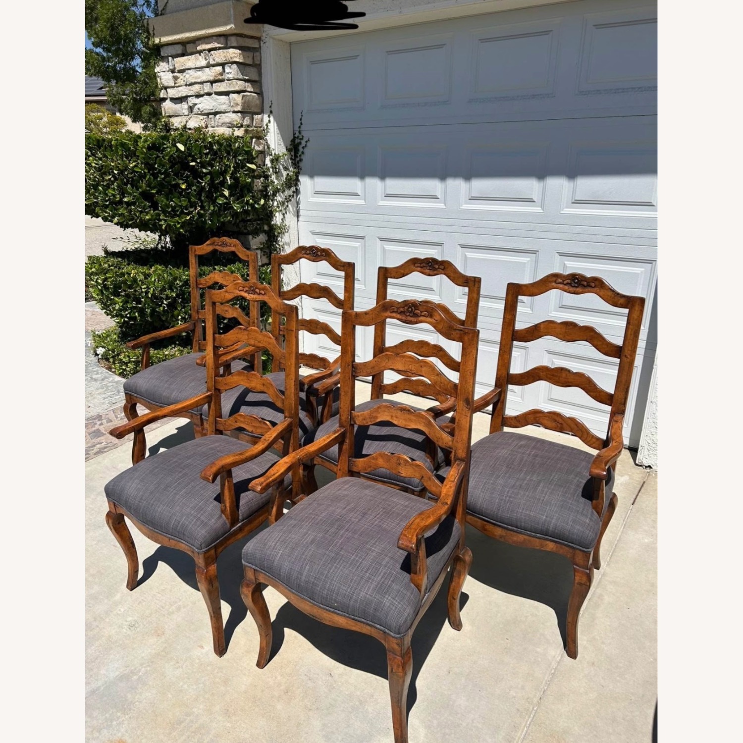 1980s Guy Chaddock Dining Table Set Real Wood - image-4