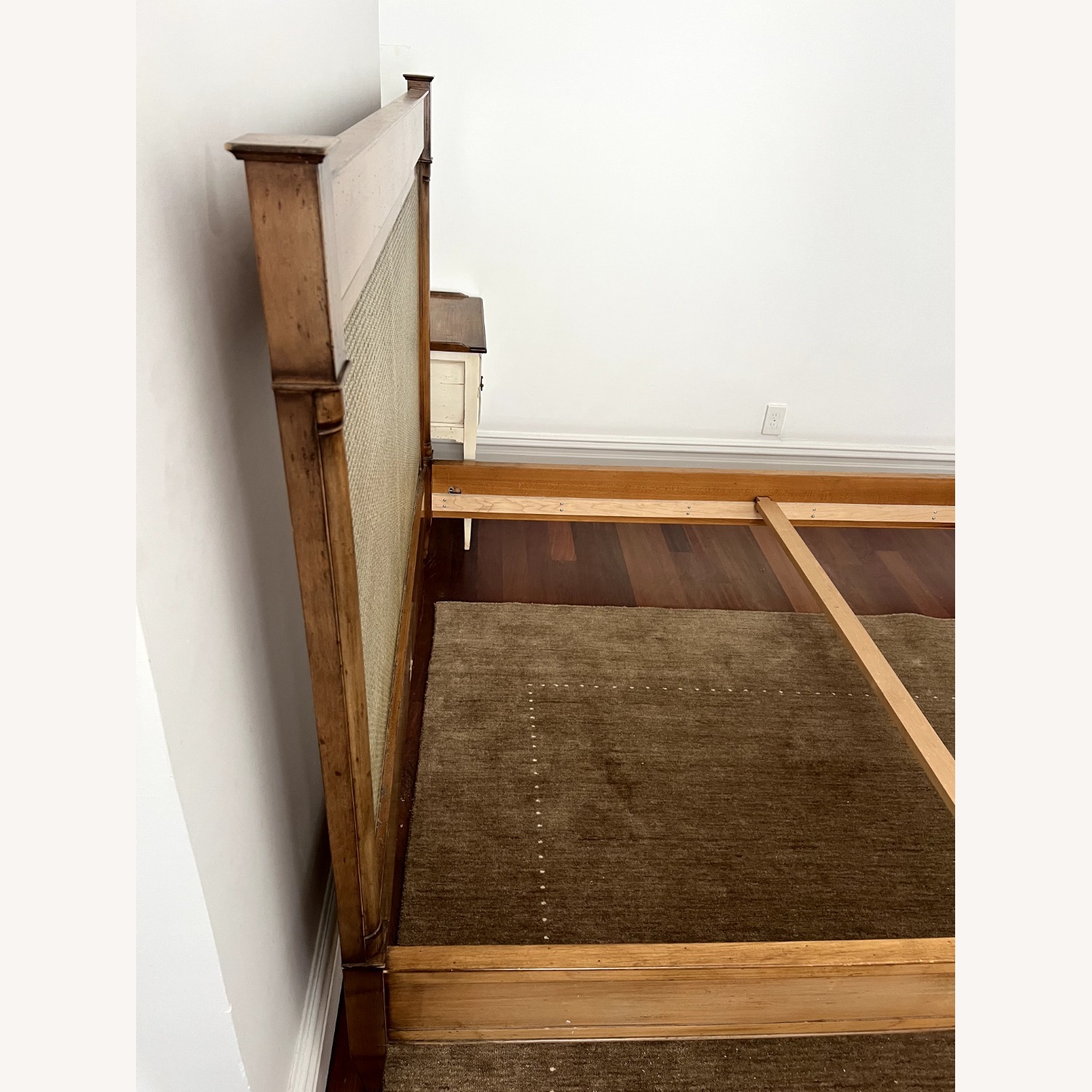 Roche Bobois Light Brown Wood Queen Bed - image-2