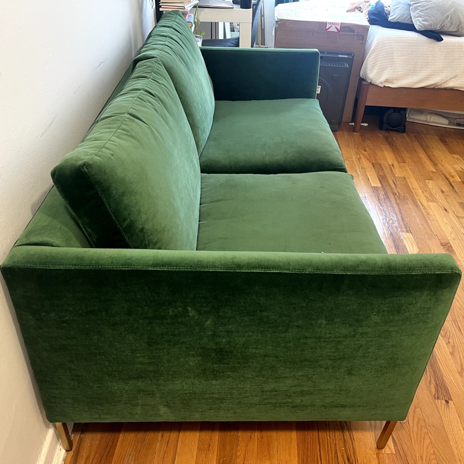 ABC Home Hannah Apartment Sofa in Emerald Green - image-4