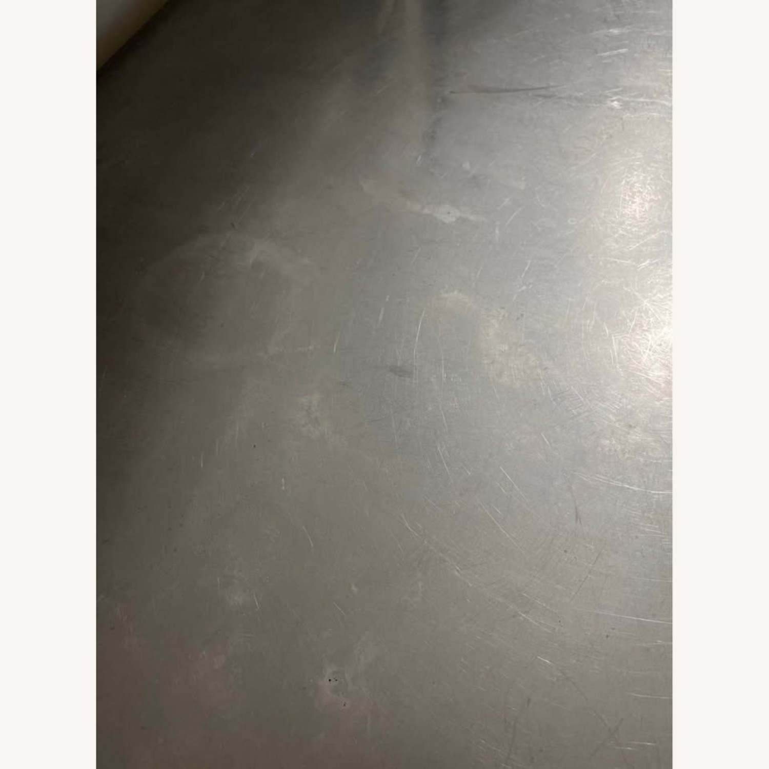 White Kitchen Island Stainless Steel Drop Leaf Top - image-9