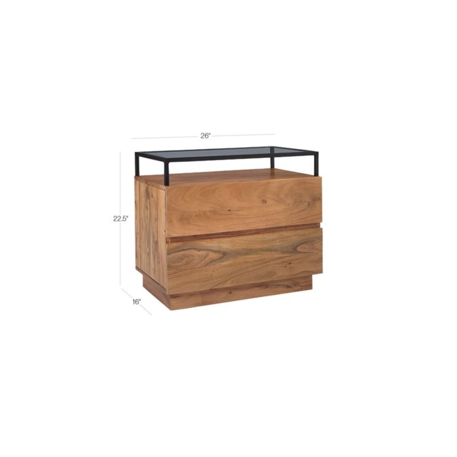 CB2 Lawson Natural Wood Nightstands - image-3