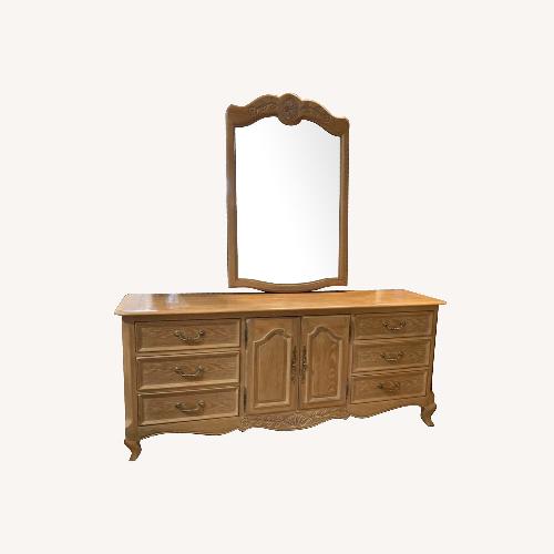 Used French Country 9-Drawer w Mirror Dresser for sale on AptDeco