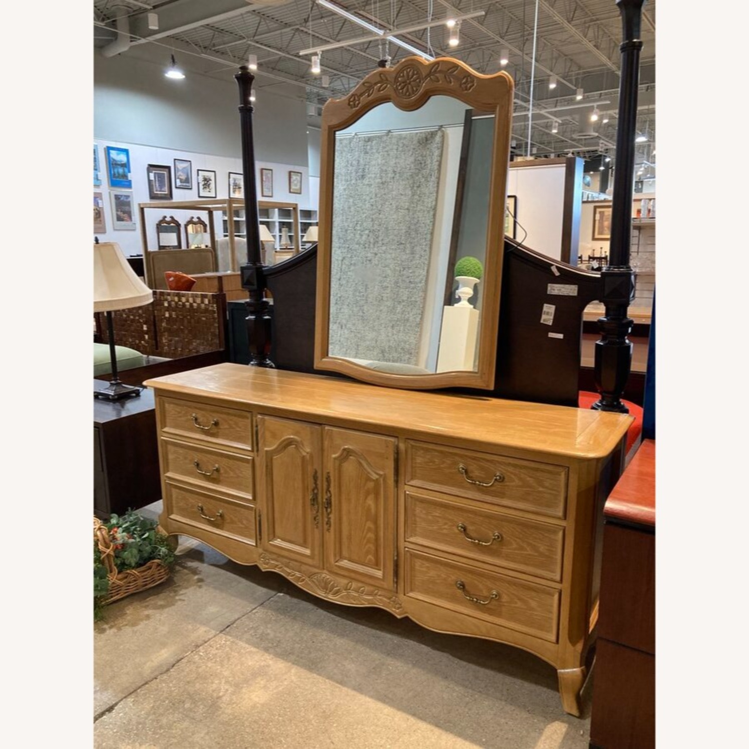 French Country 9-Drawer w Mirror Dresser - image-2