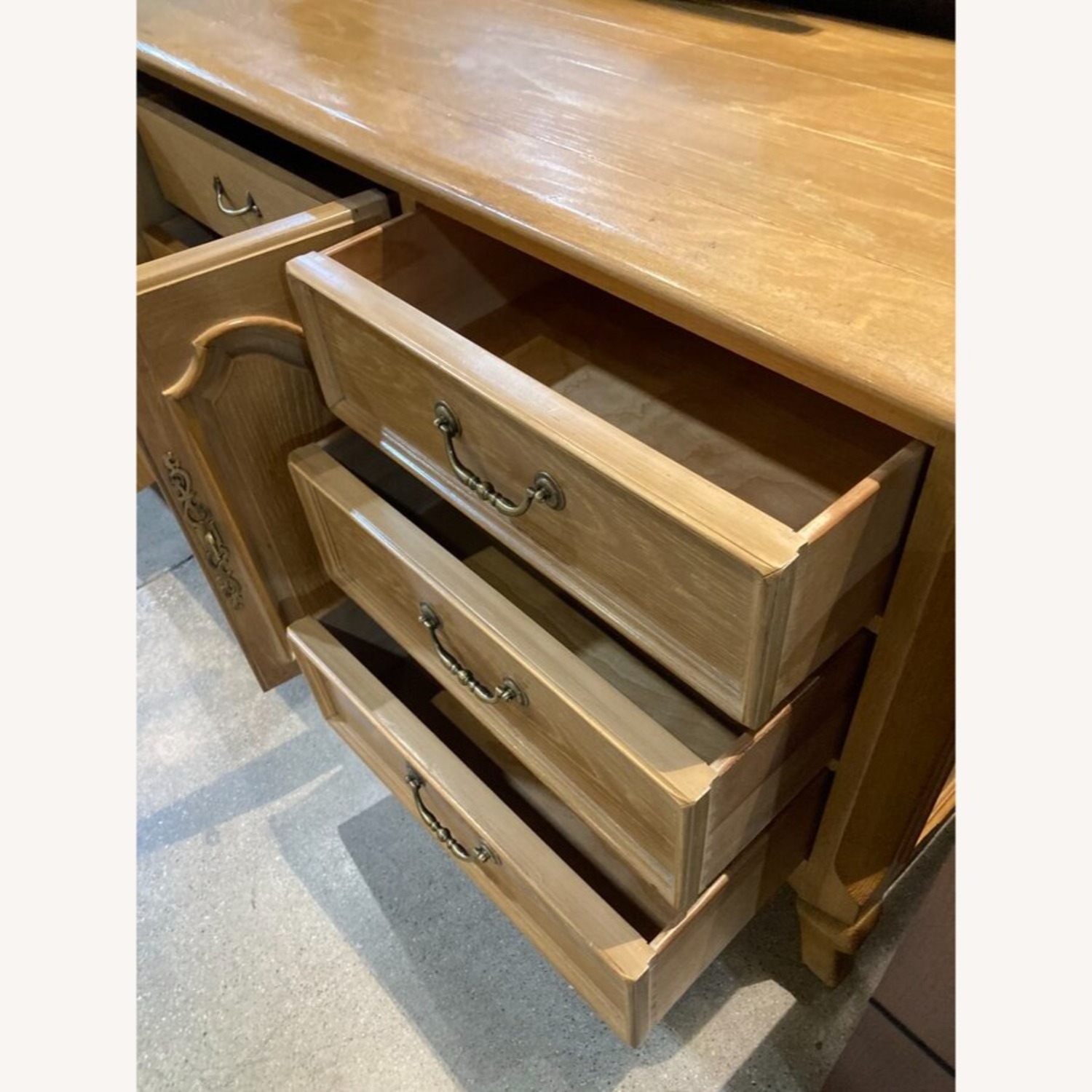 French Country 9-Drawer w Mirror Dresser - image-10