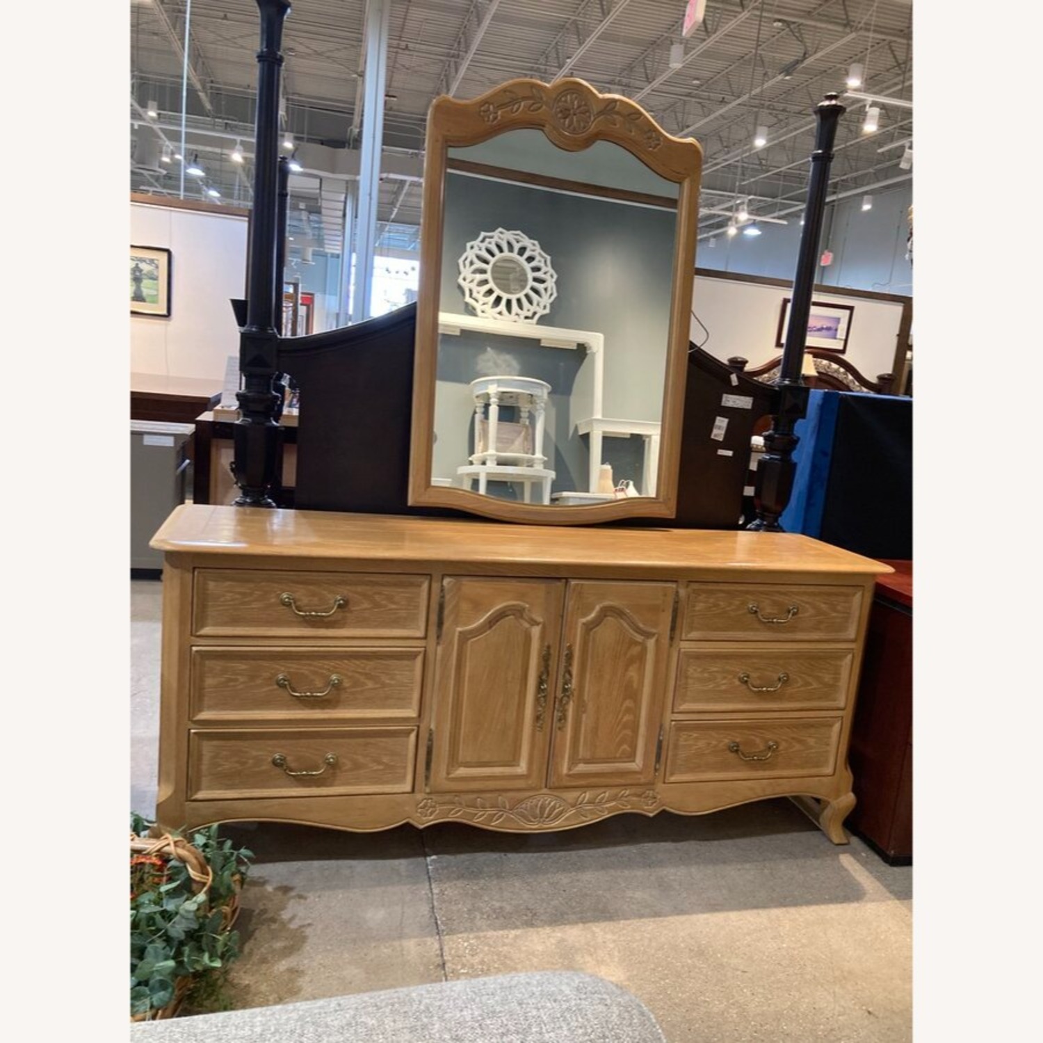 French Country 9-Drawer w Mirror Dresser - image-3