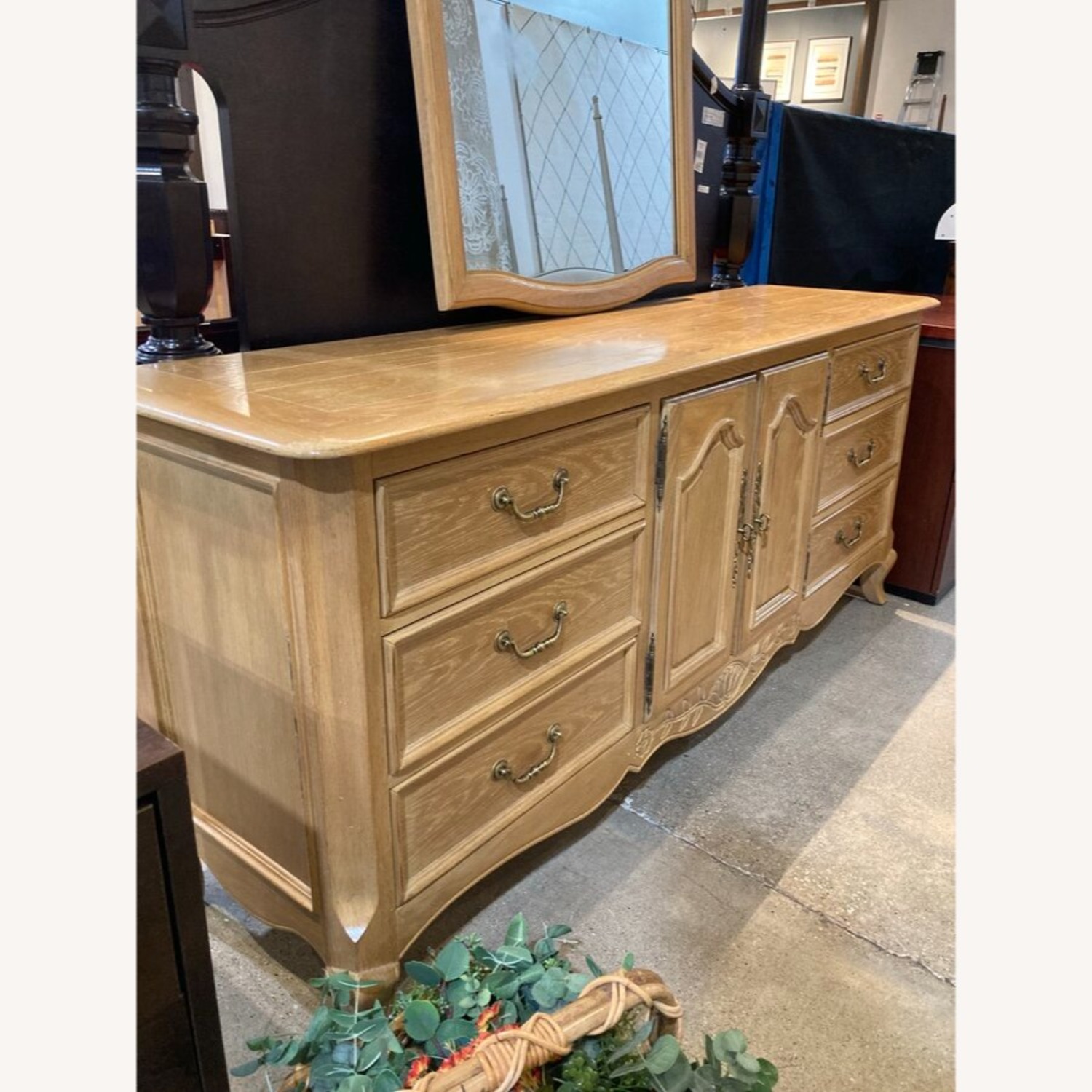 French Country 9-Drawer w Mirror Dresser - image-4
