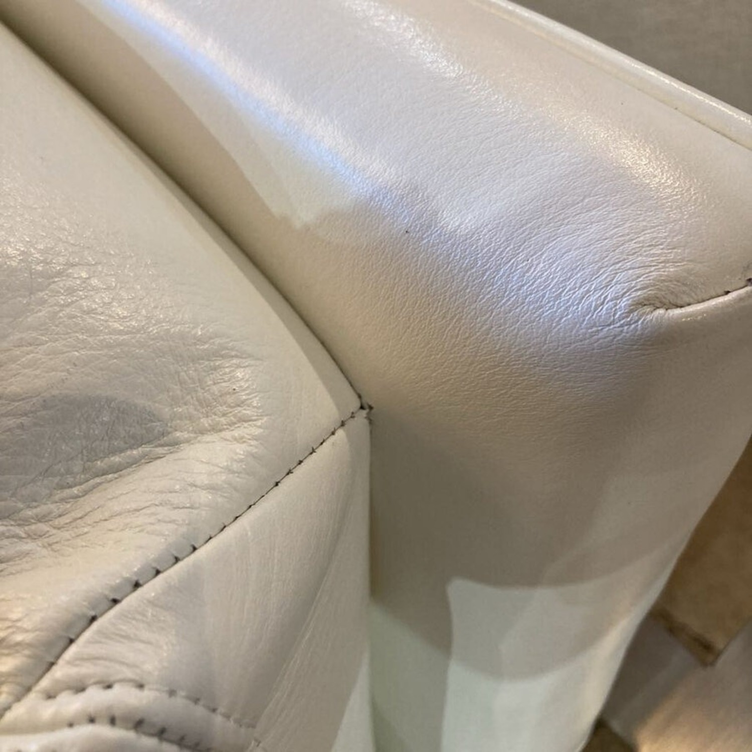 Classic Leather-Brushed Nickel Lounge Chair - image-9