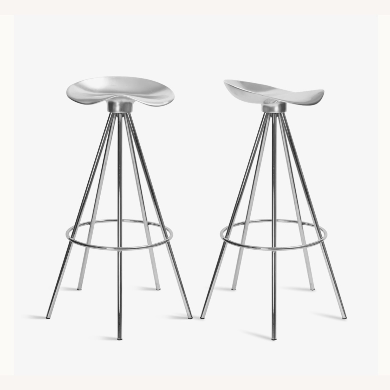 Pepe Cortés Amat 3 - Jamaica Silver Metal Stools - image-1