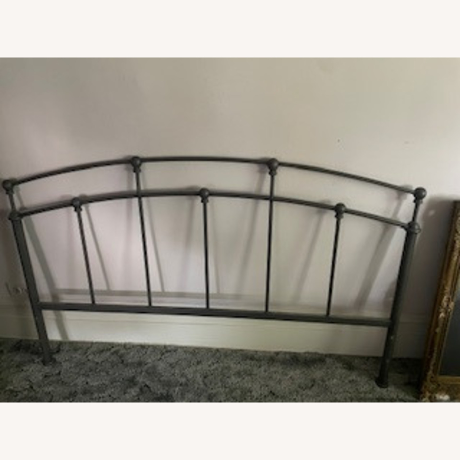 Dark Gray Metal Headboard Full Size - image-3