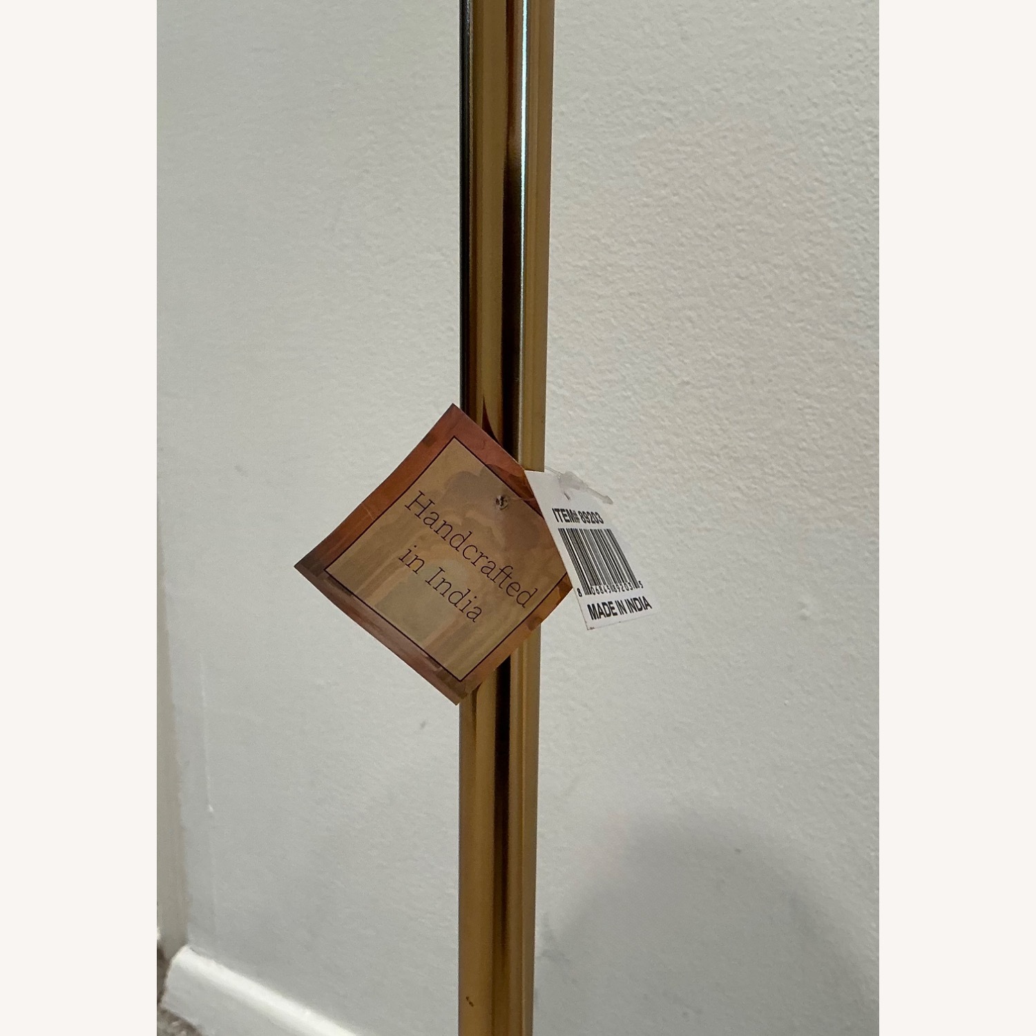 White Marble and Gold Drink Table - image-5