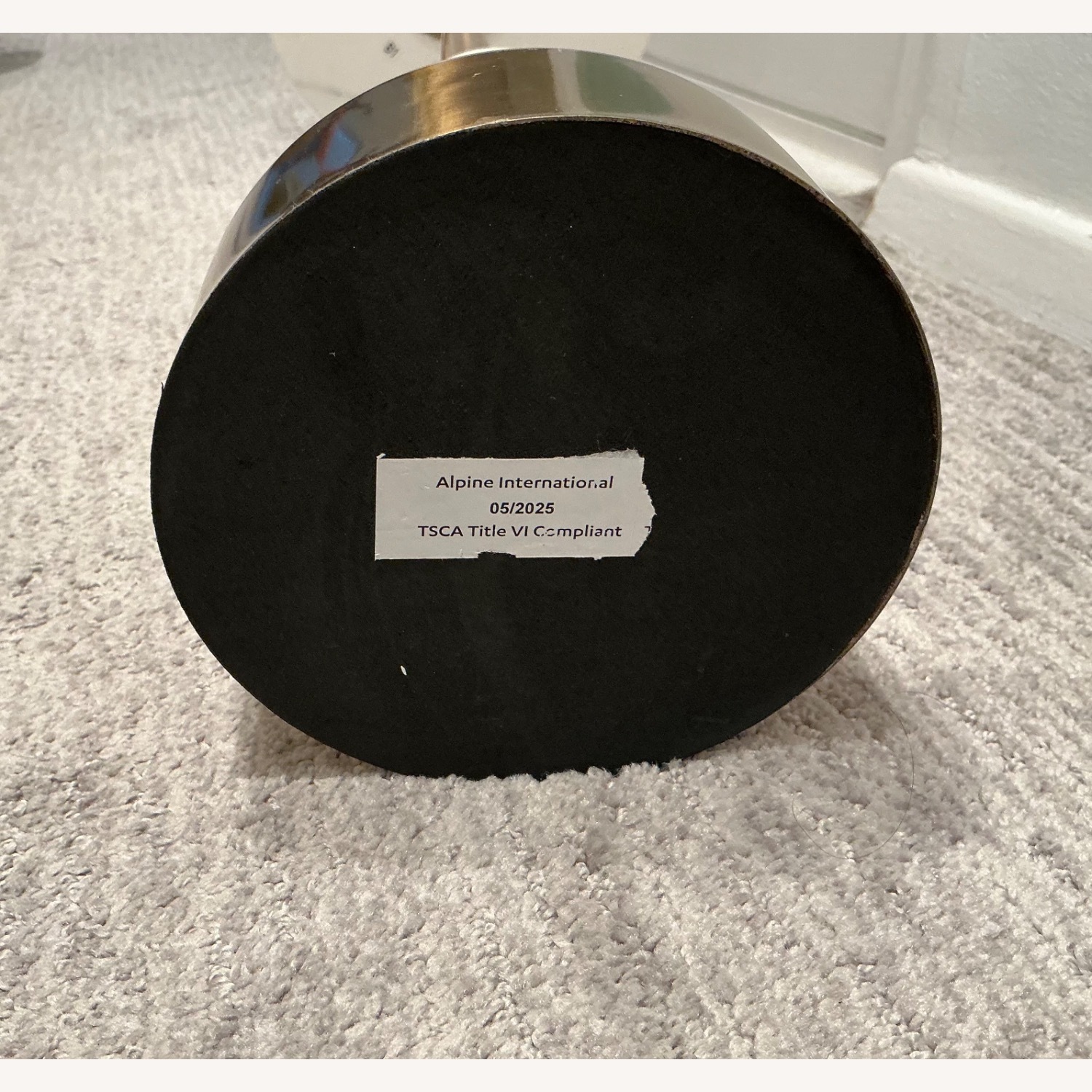 White Marble and Gold Drink Table - image-7