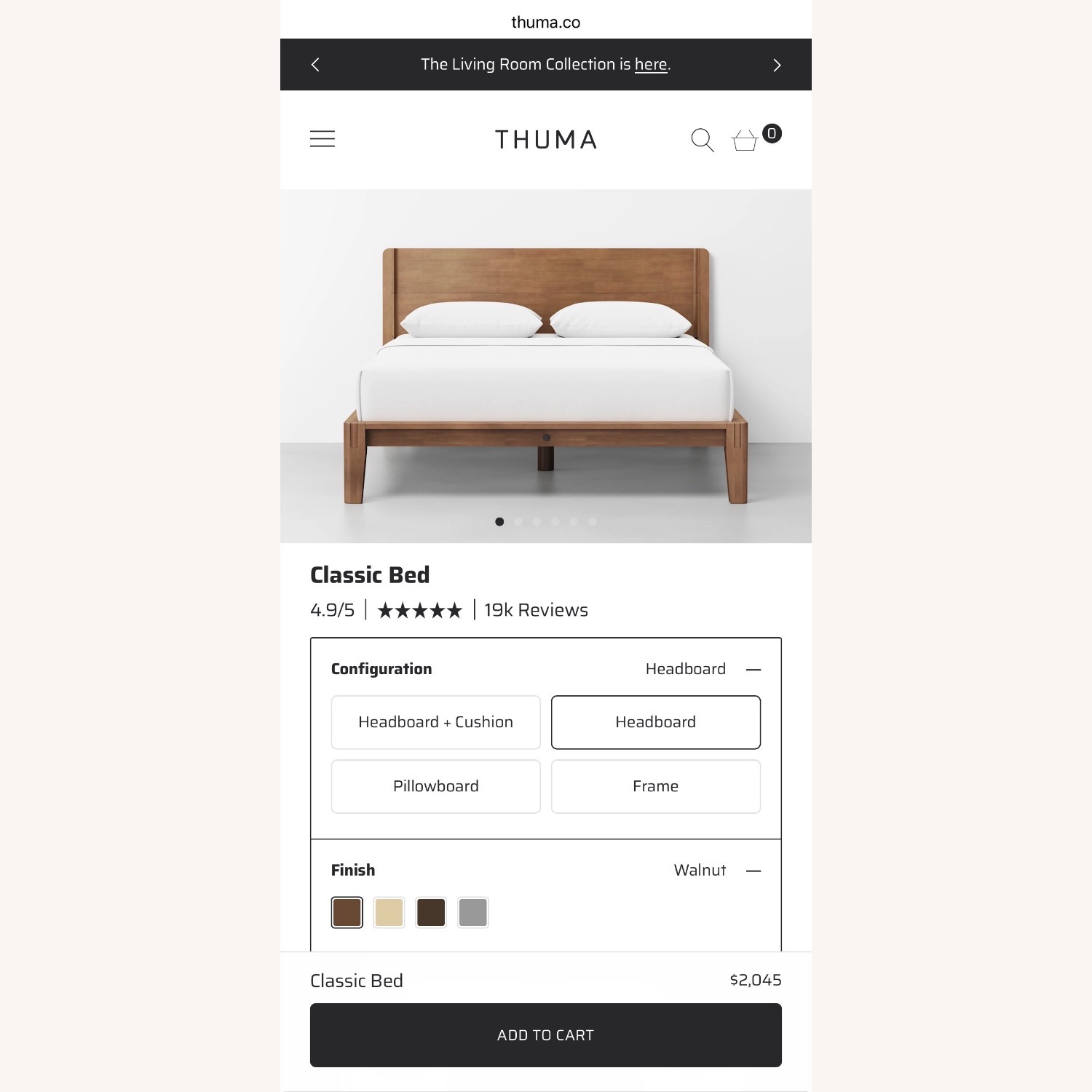 Thins the Classic Bed with Headboard - image-5