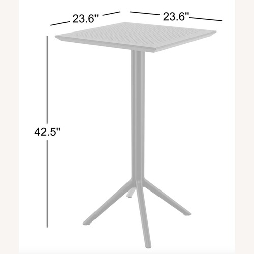 Used AllModern White Resin Patio Furniture Set for sale on AptDeco