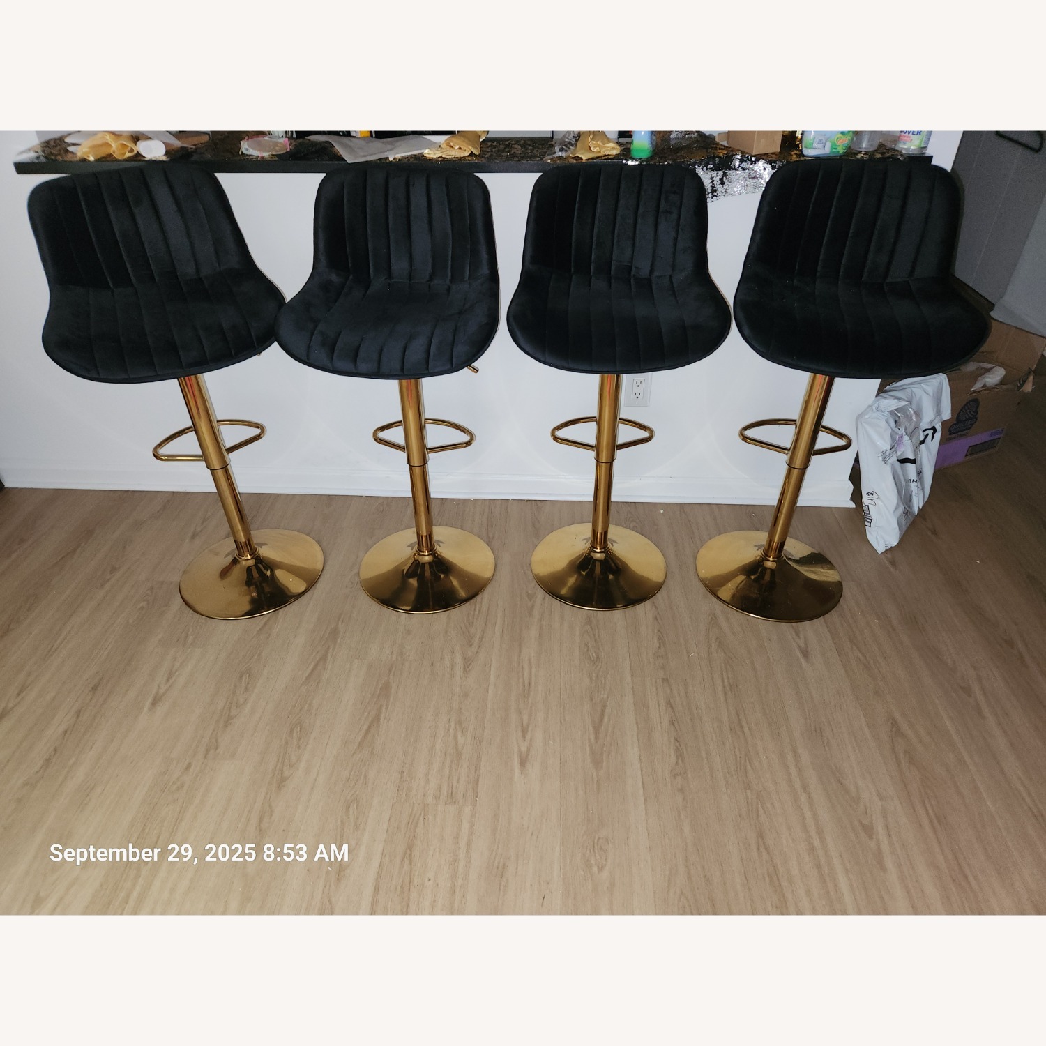 Black Velvet Dining Chairs - image-4