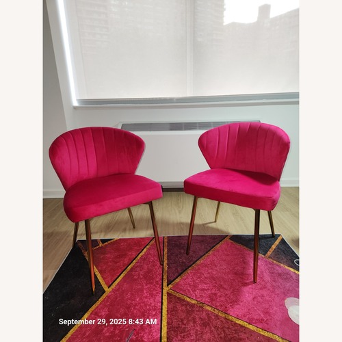 Used Lush Pink Velvet Accent Chairs for sale on AptDeco