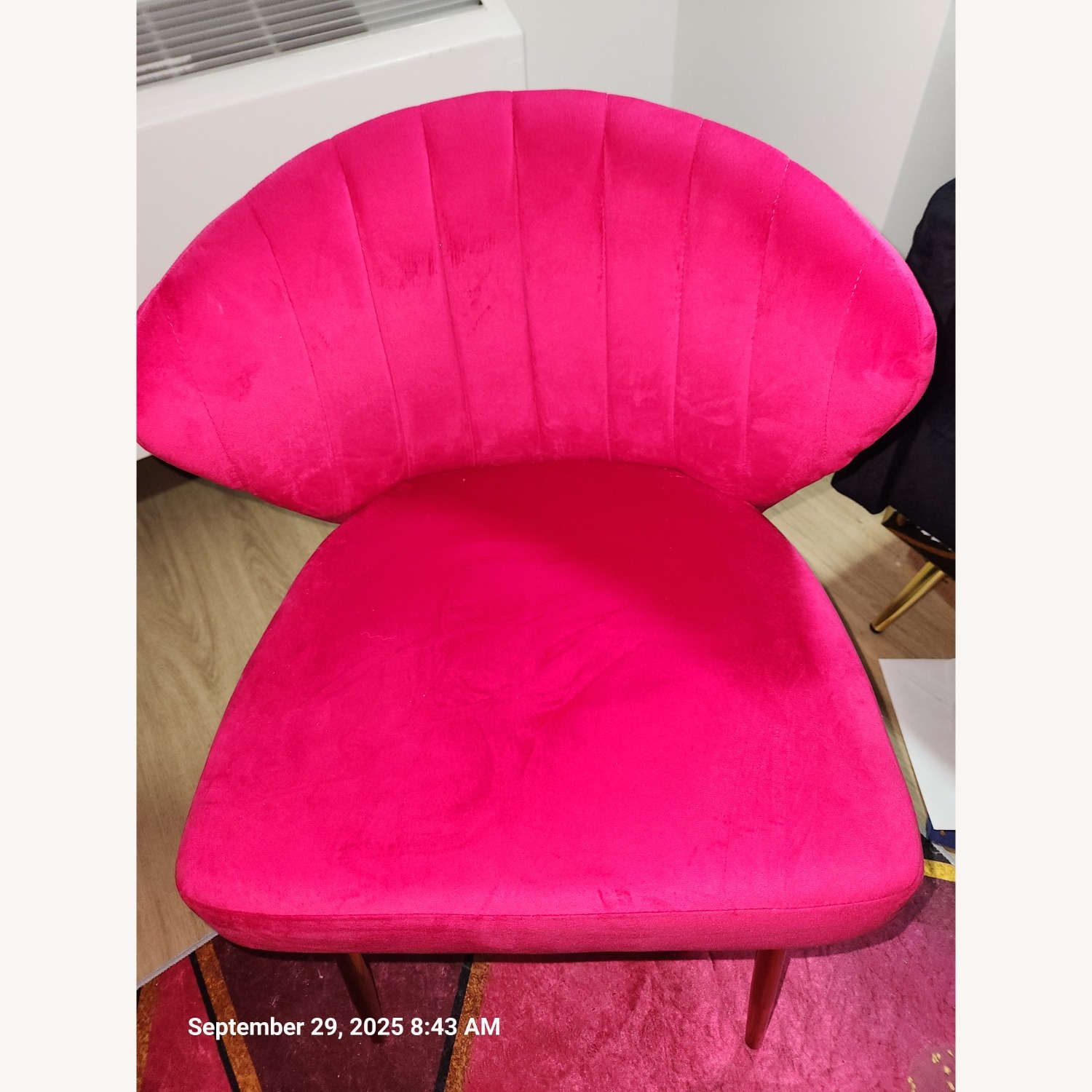 Lush Pink Velvet Accent Chairs - image-3