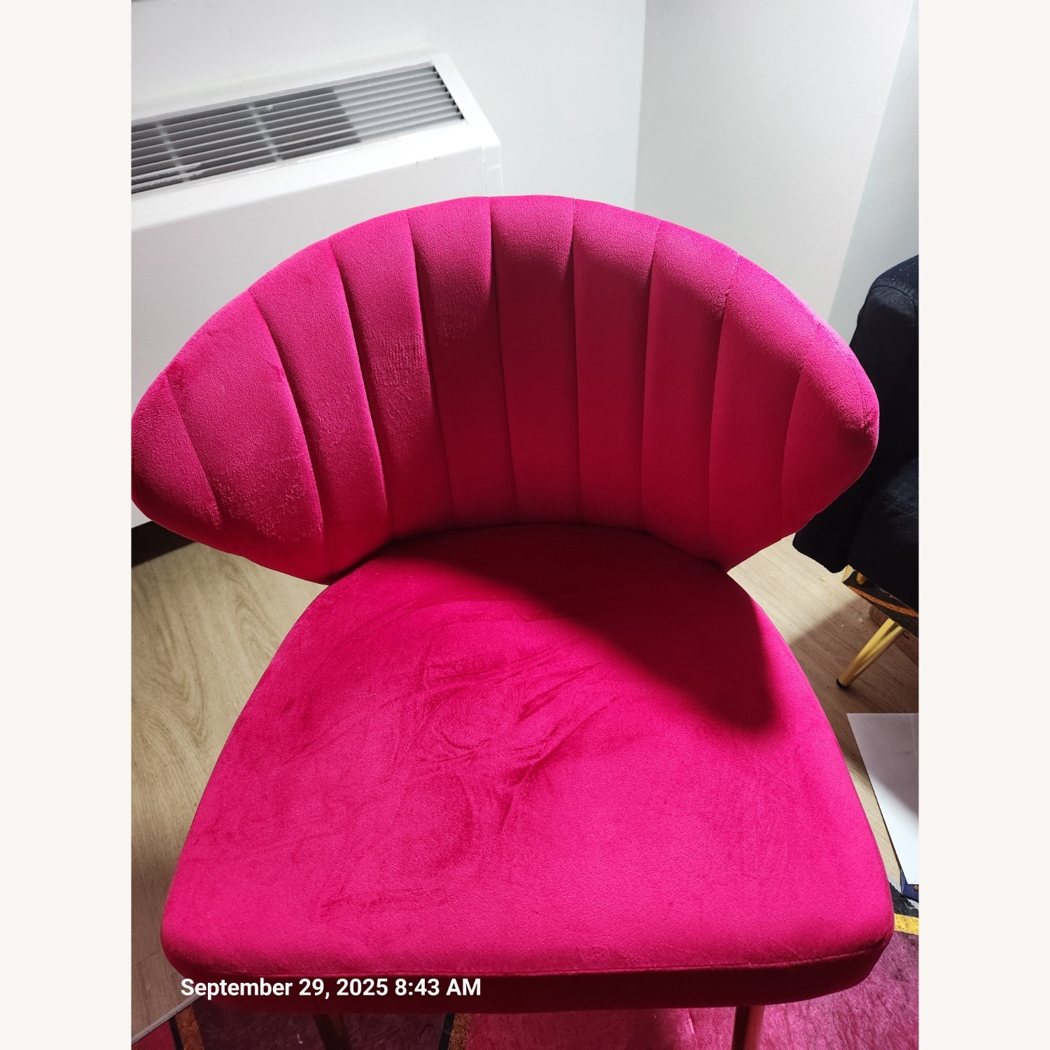 Lush Pink Velvet Accent Chairs - image-4