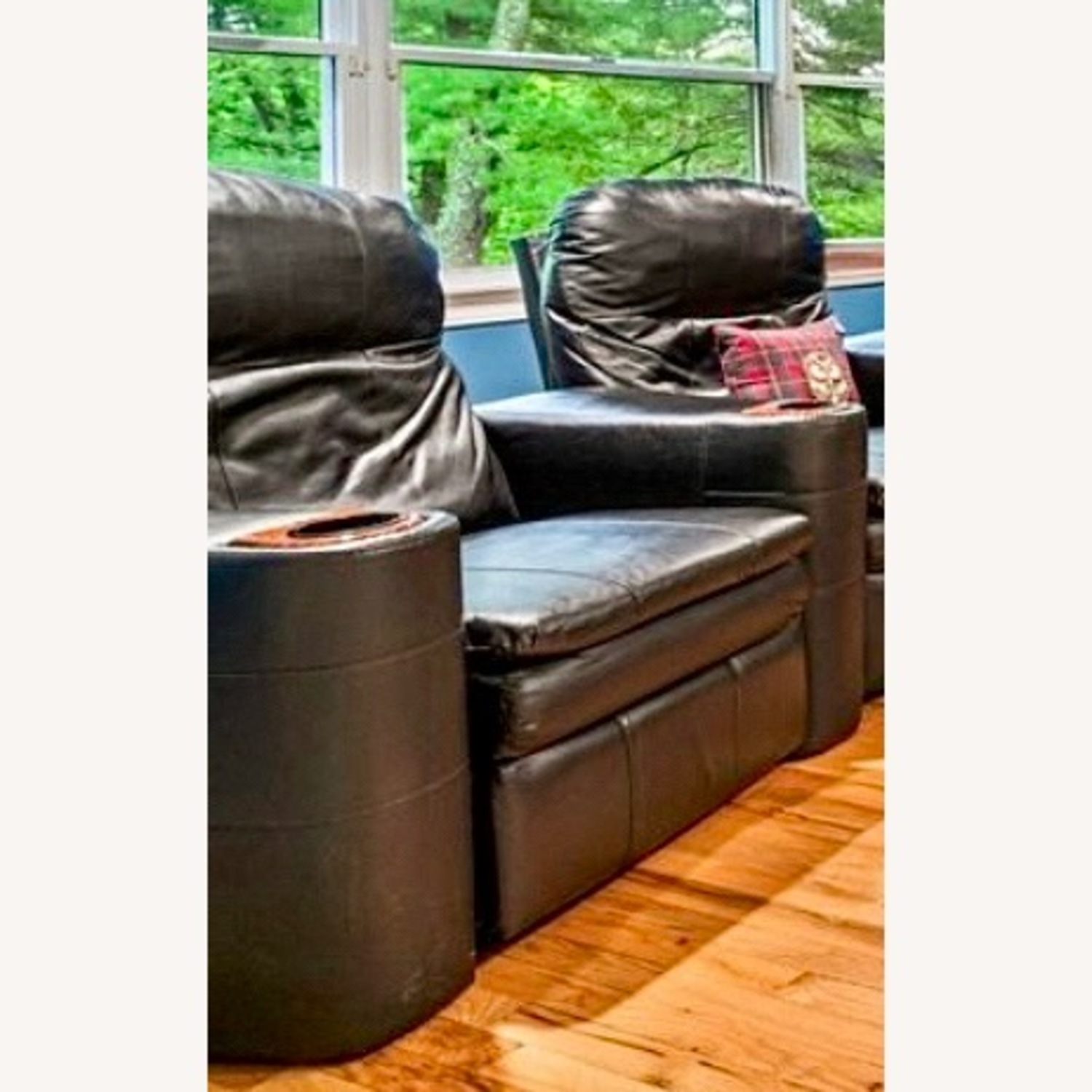 Leather Reclining Home Theater Seating - image-2