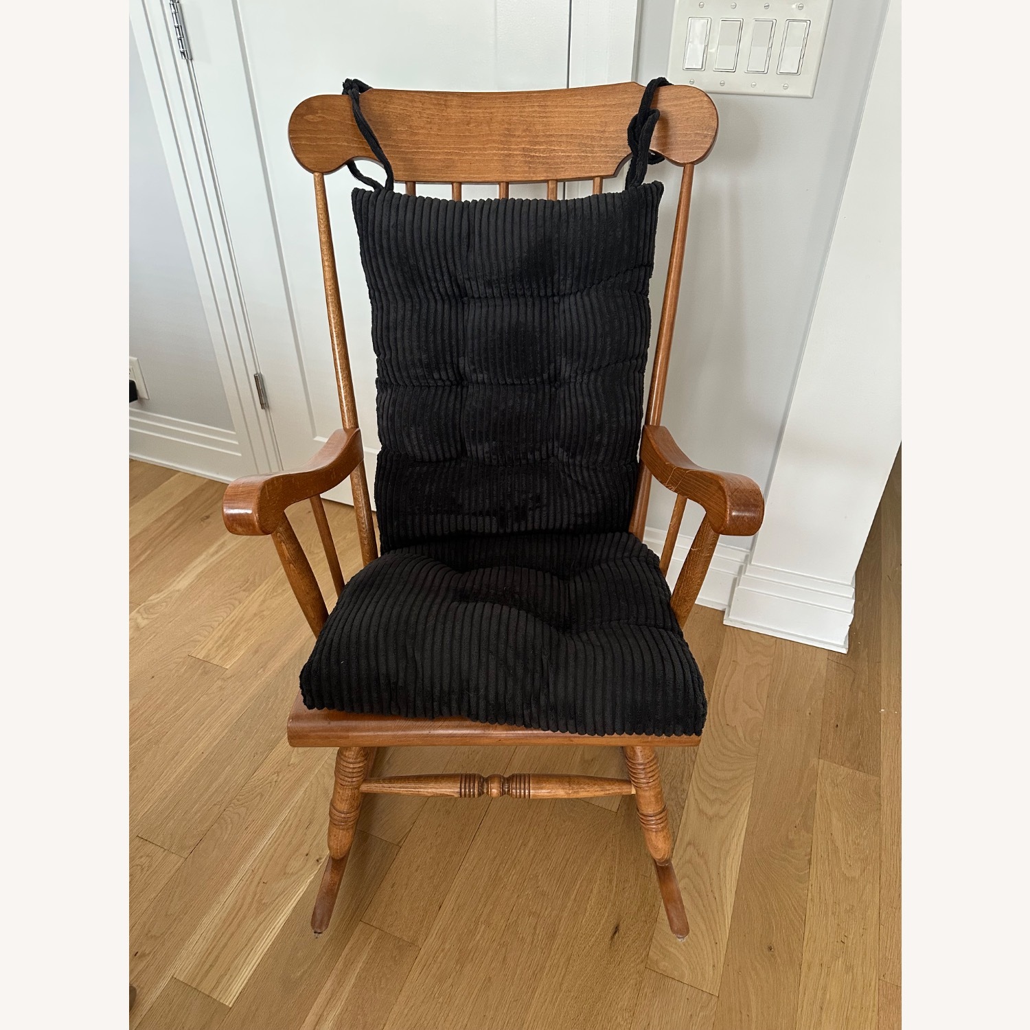 Vintage/Antique Dark Brown Wood Nursing Chair - image-12