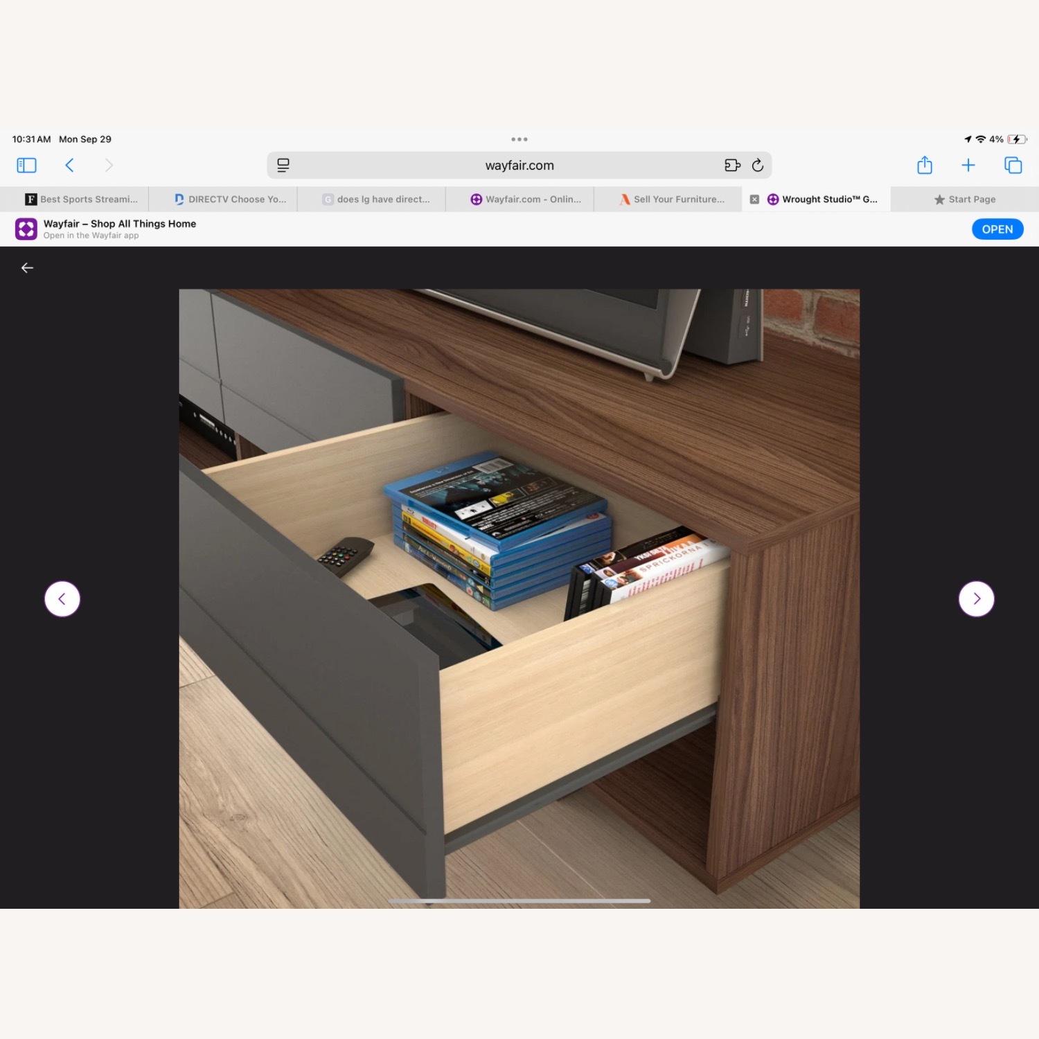 Dark Brown Media Storage - image-3