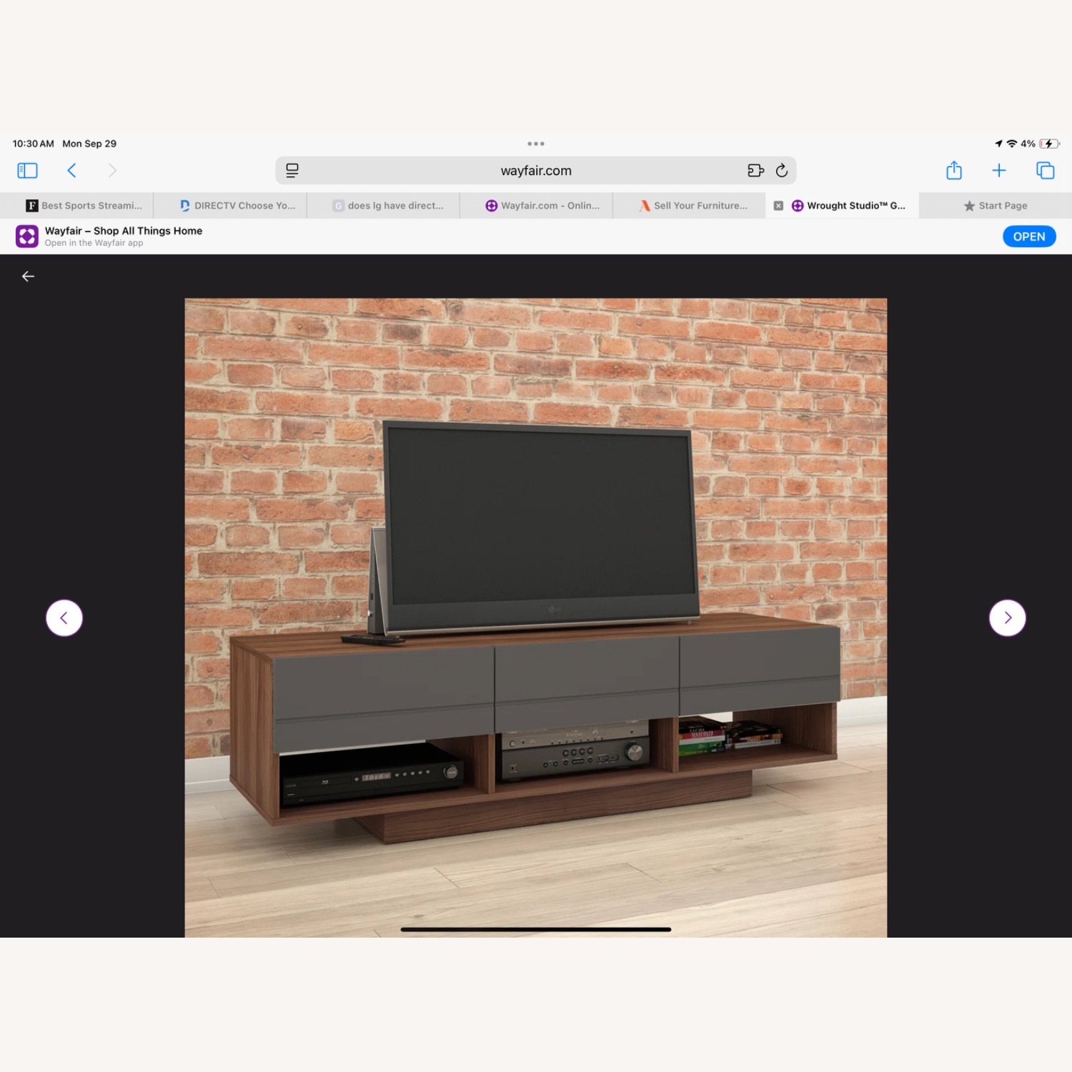 Dark Brown Media Storage - image-2