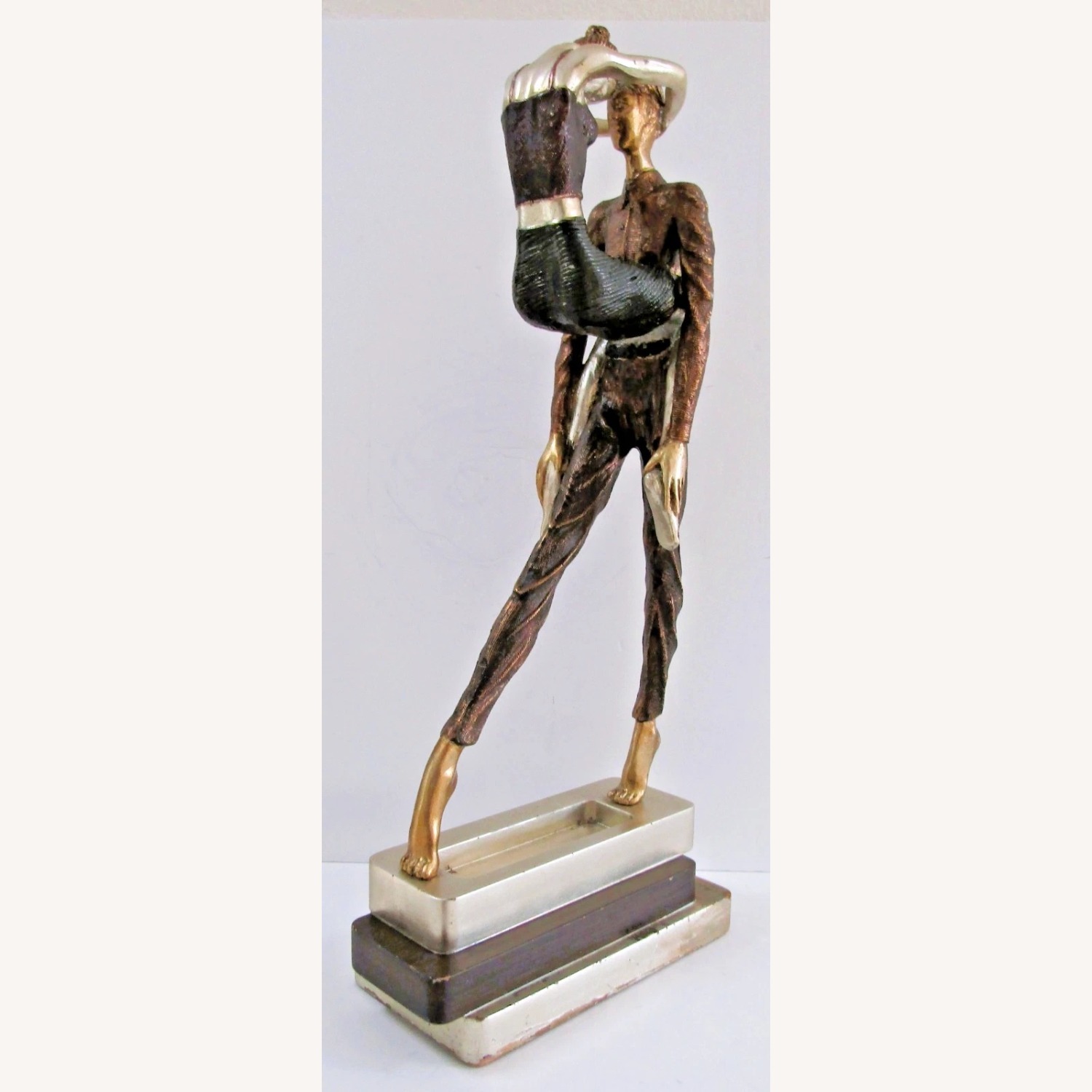 Vintage Artmax Dancing Couple Sculpture - image-7