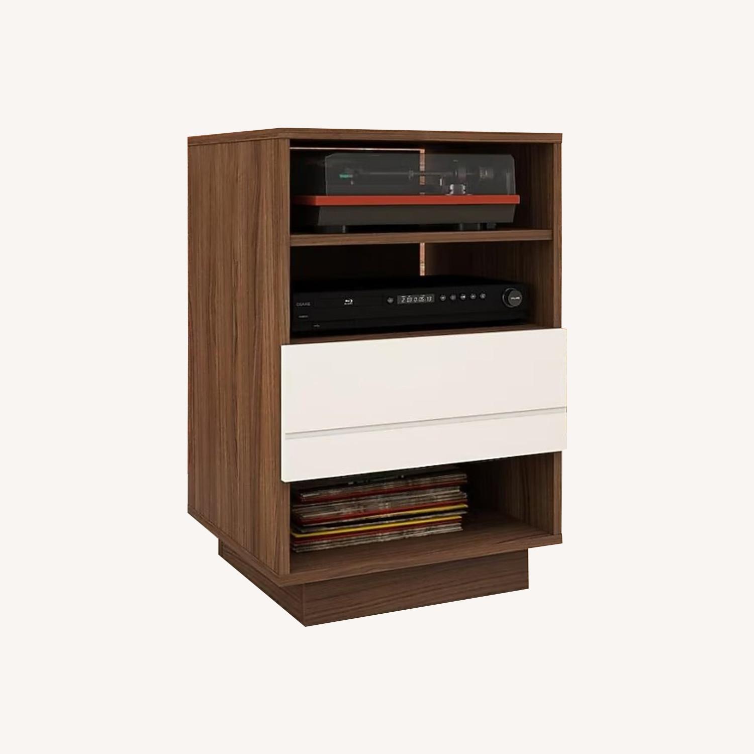 Dark Brown Media Storage - image-0