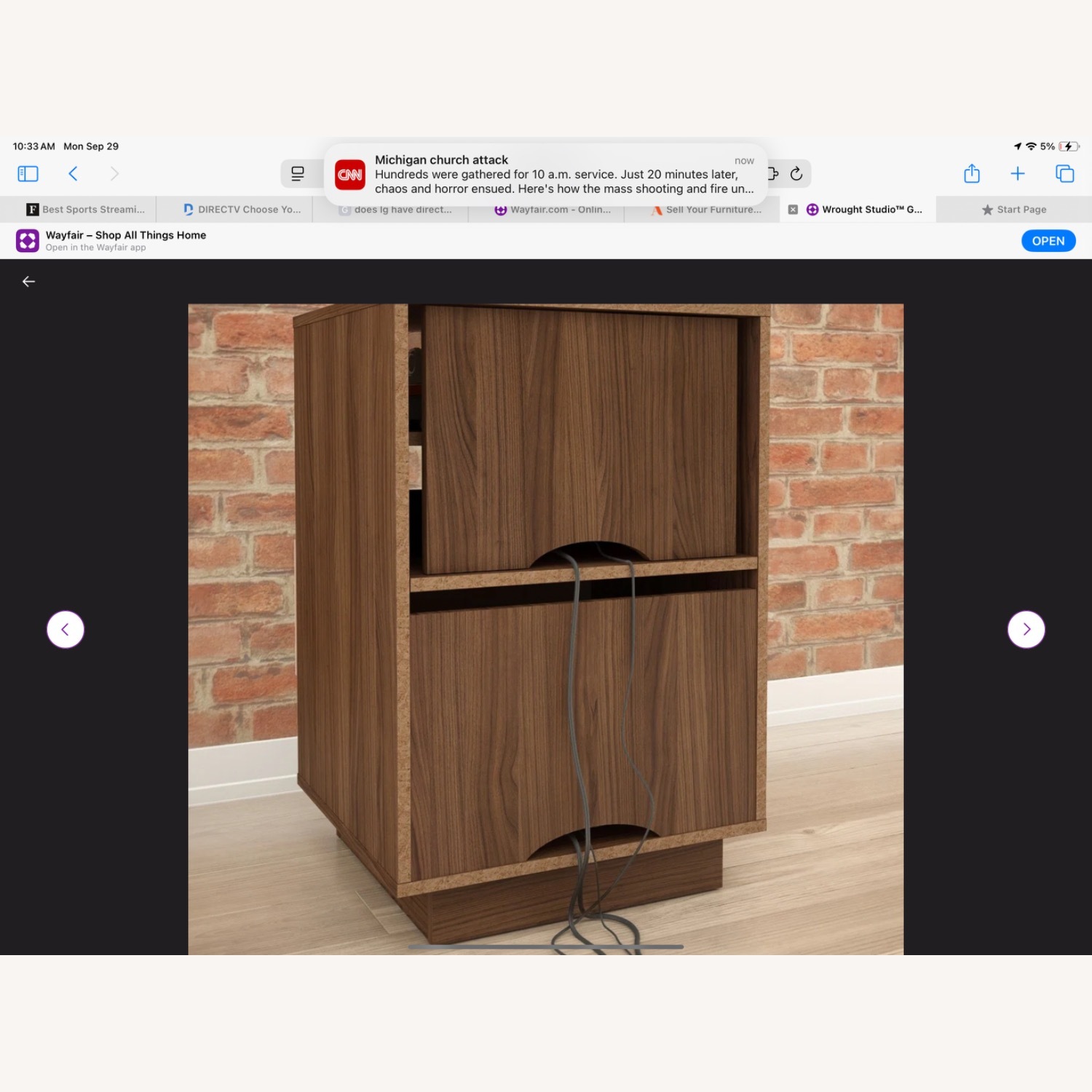 Dark Brown Media Storage - image-4