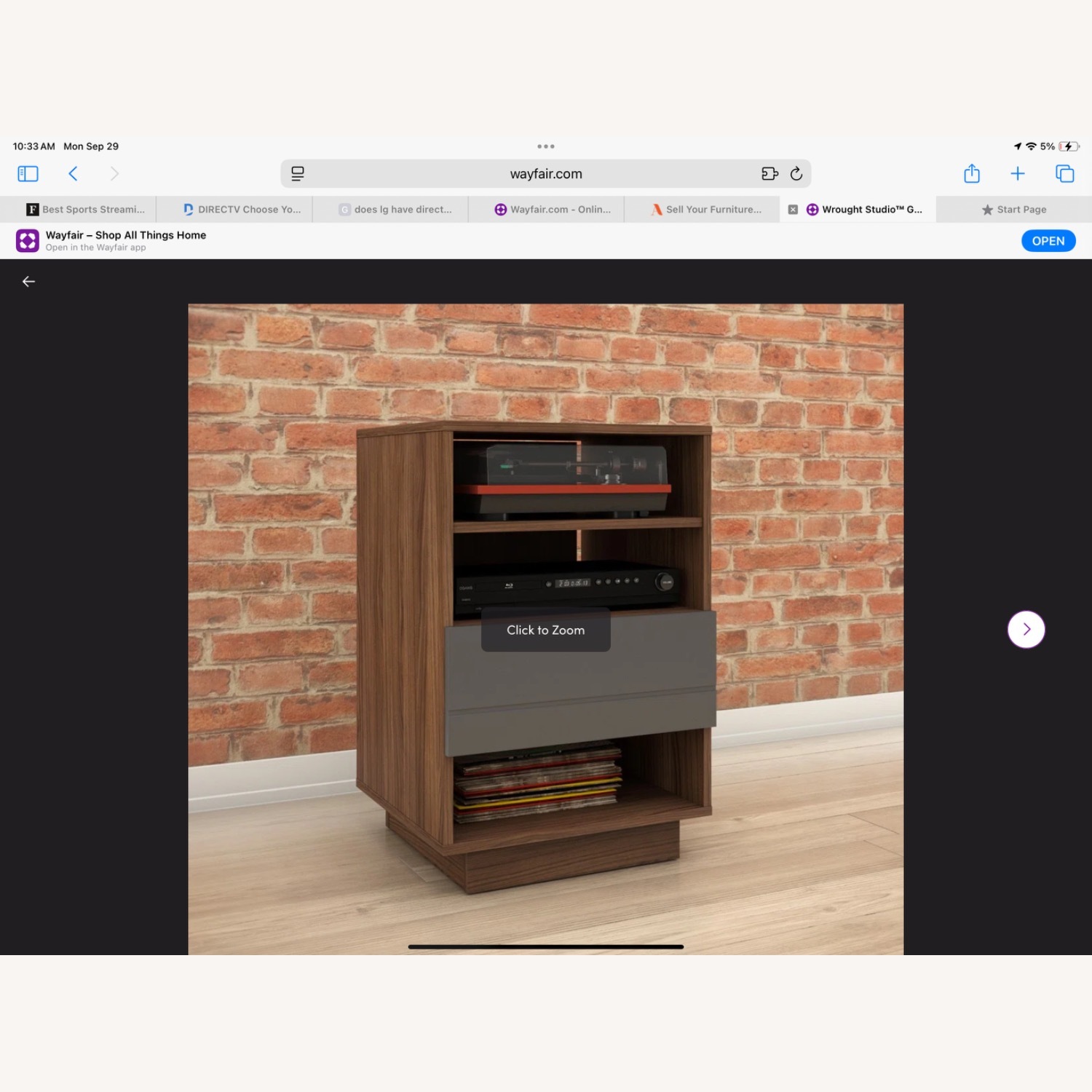 Dark Brown Media Storage - image-1