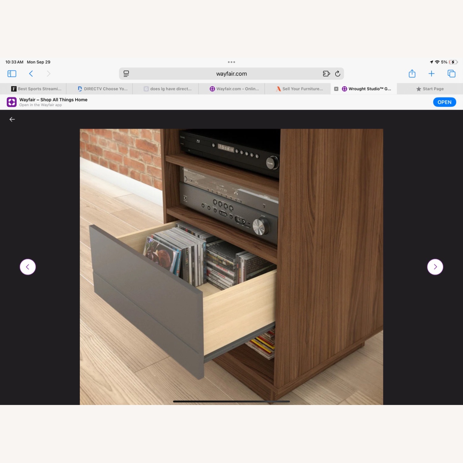 Dark Brown Media Storage - image-3