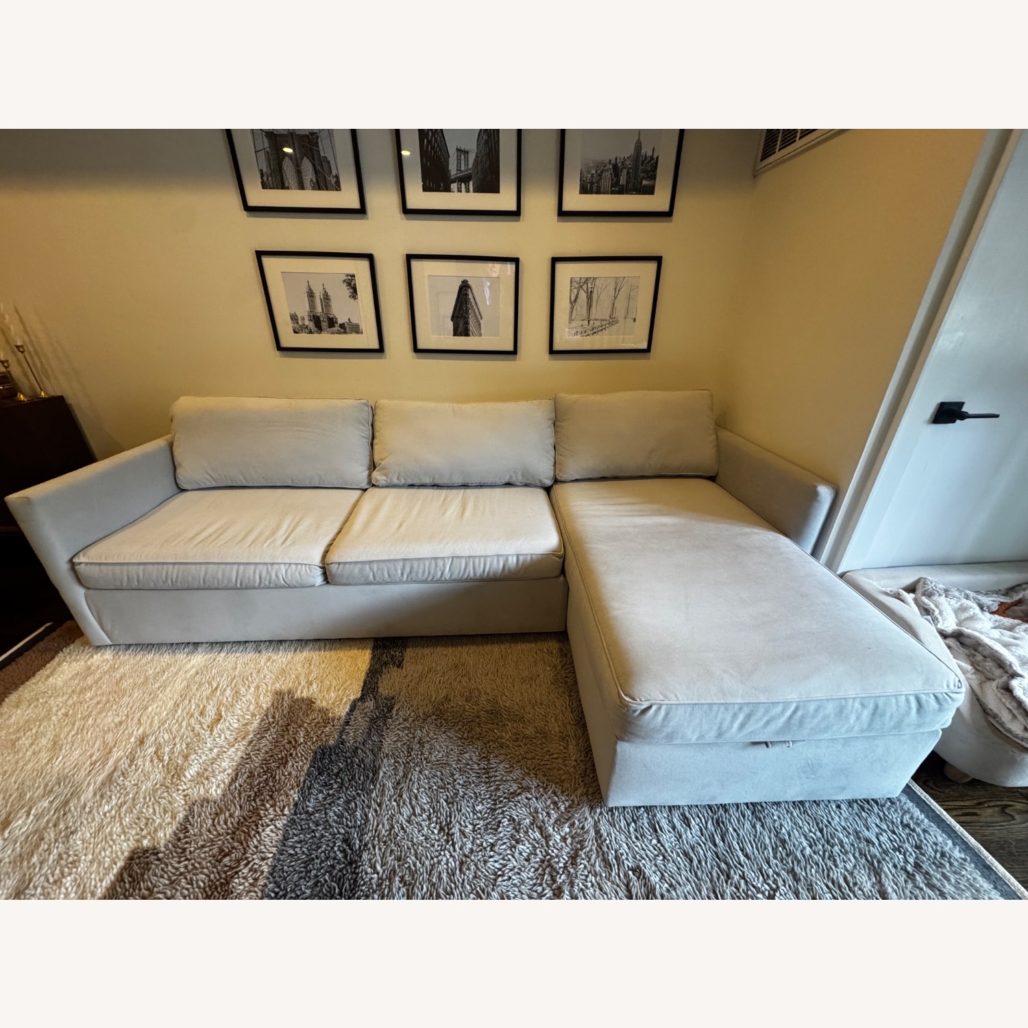 West Elm Harris Frost Gray Harris Sofa - image-1