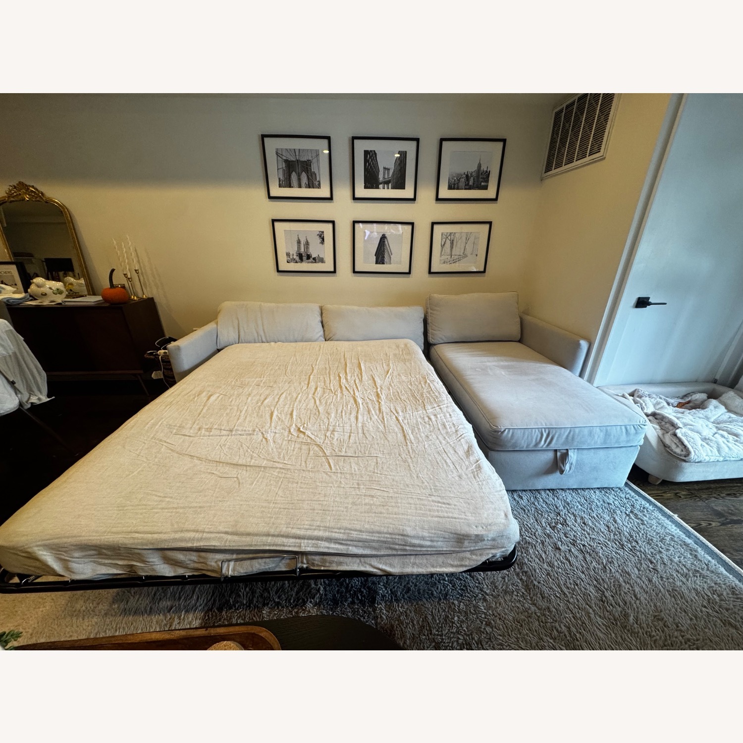 West Elm Harris Frost Gray Harris Sofa - image-3