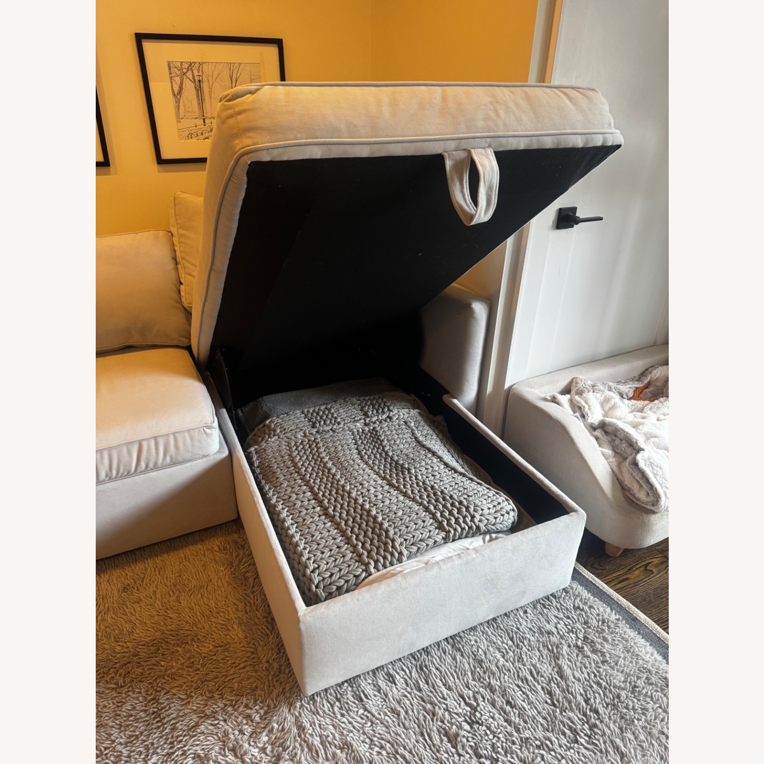 West Elm Harris Frost Gray Harris Sofa - image-2