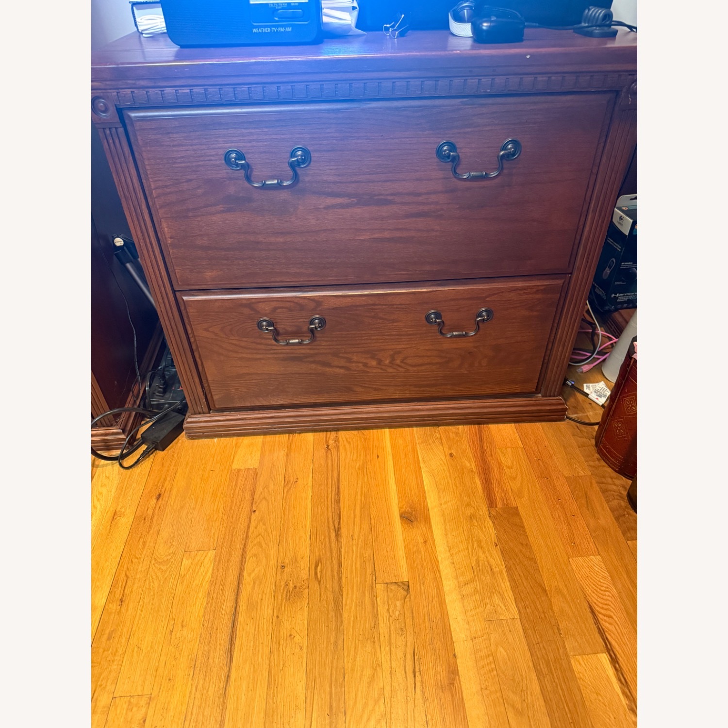 Solid Wood Filing Cabinet - image-1