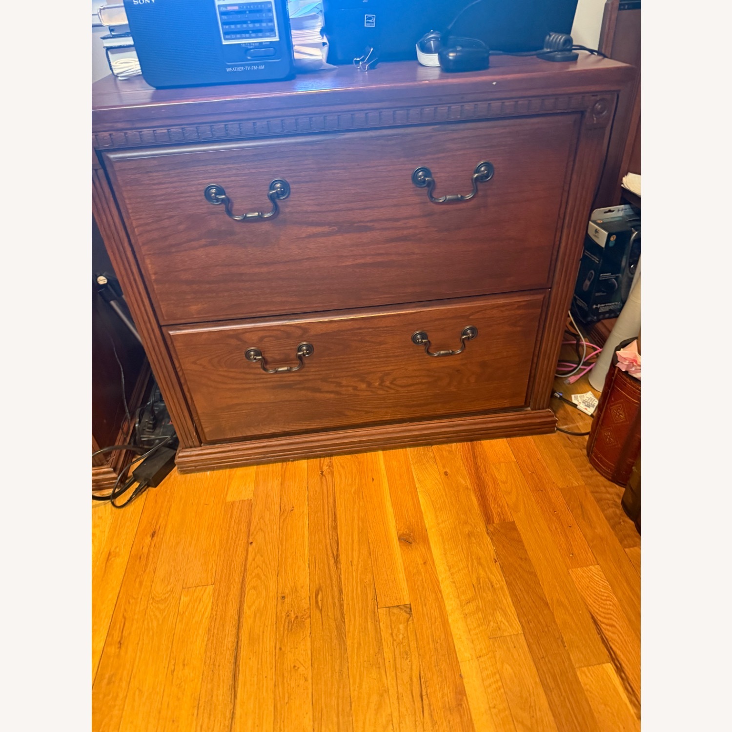 Solid Wood Filing Cabinet - image-2