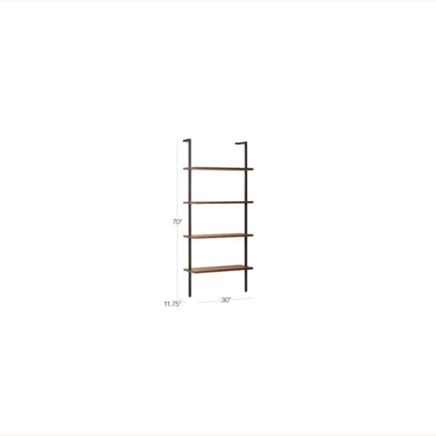 CB2 Helix Dark Brown Wood Wall Shelf - image-5