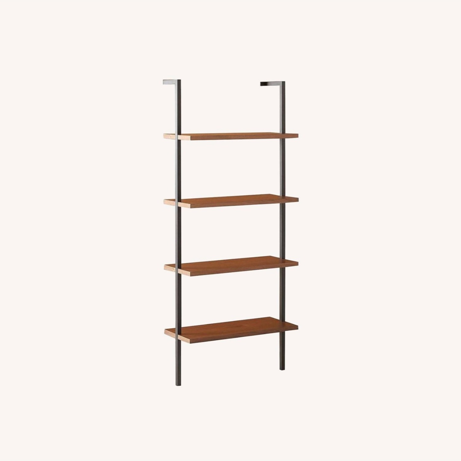 CB2 Helix Dark Brown Wood Wall Shelf - image-0