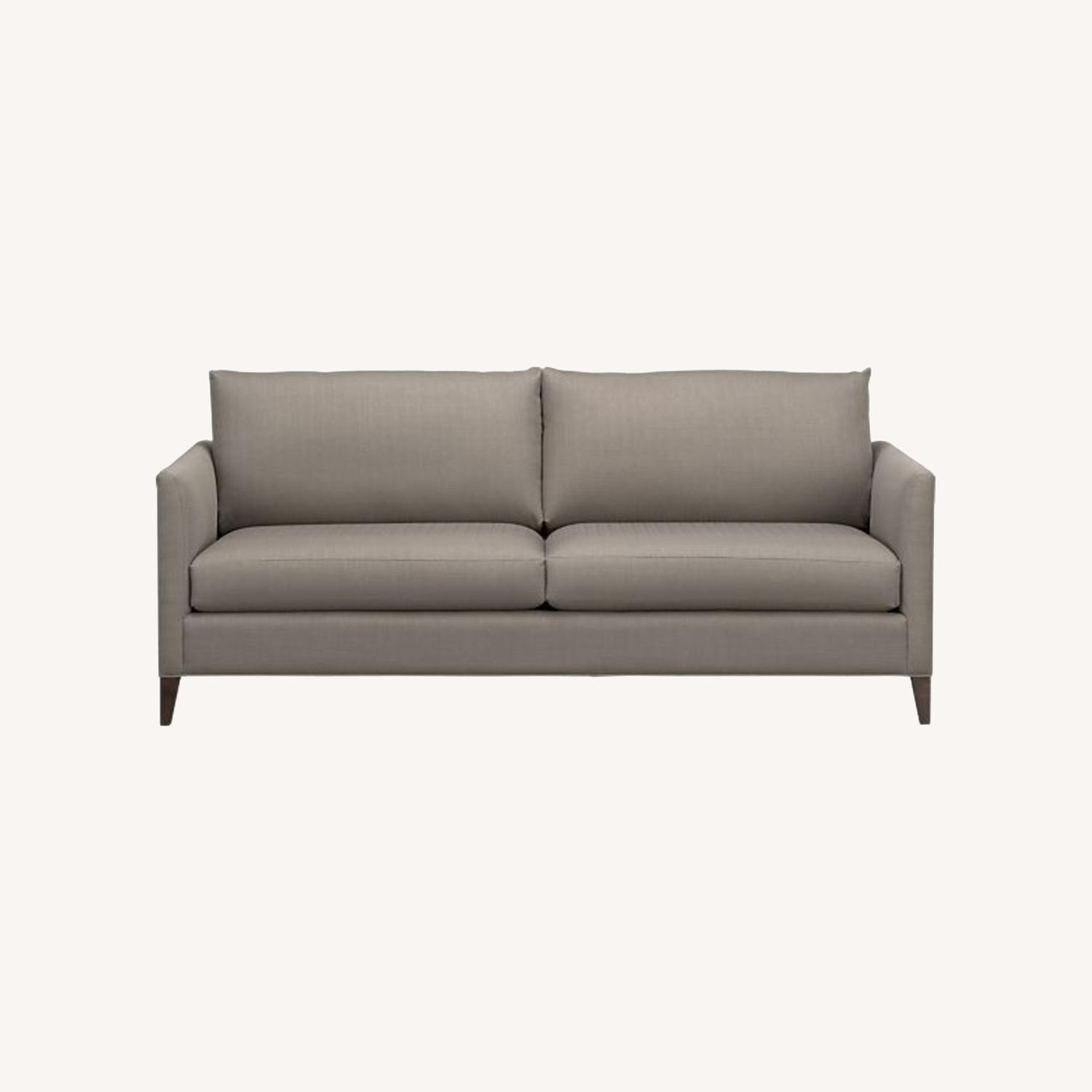 Crate & Barrel Light Gray Fabric 3+ Seater Sofa - image-0