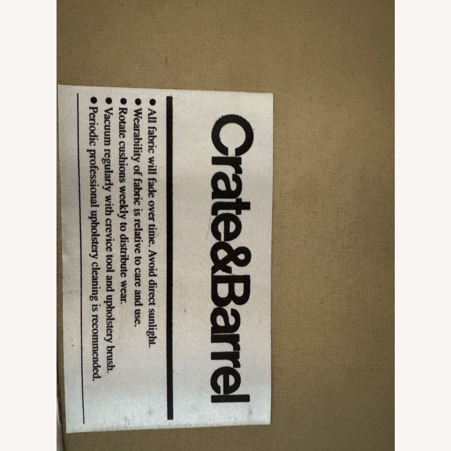 Crate & Barrel Light Gray Fabric 3+ Seater Sofa - image-2