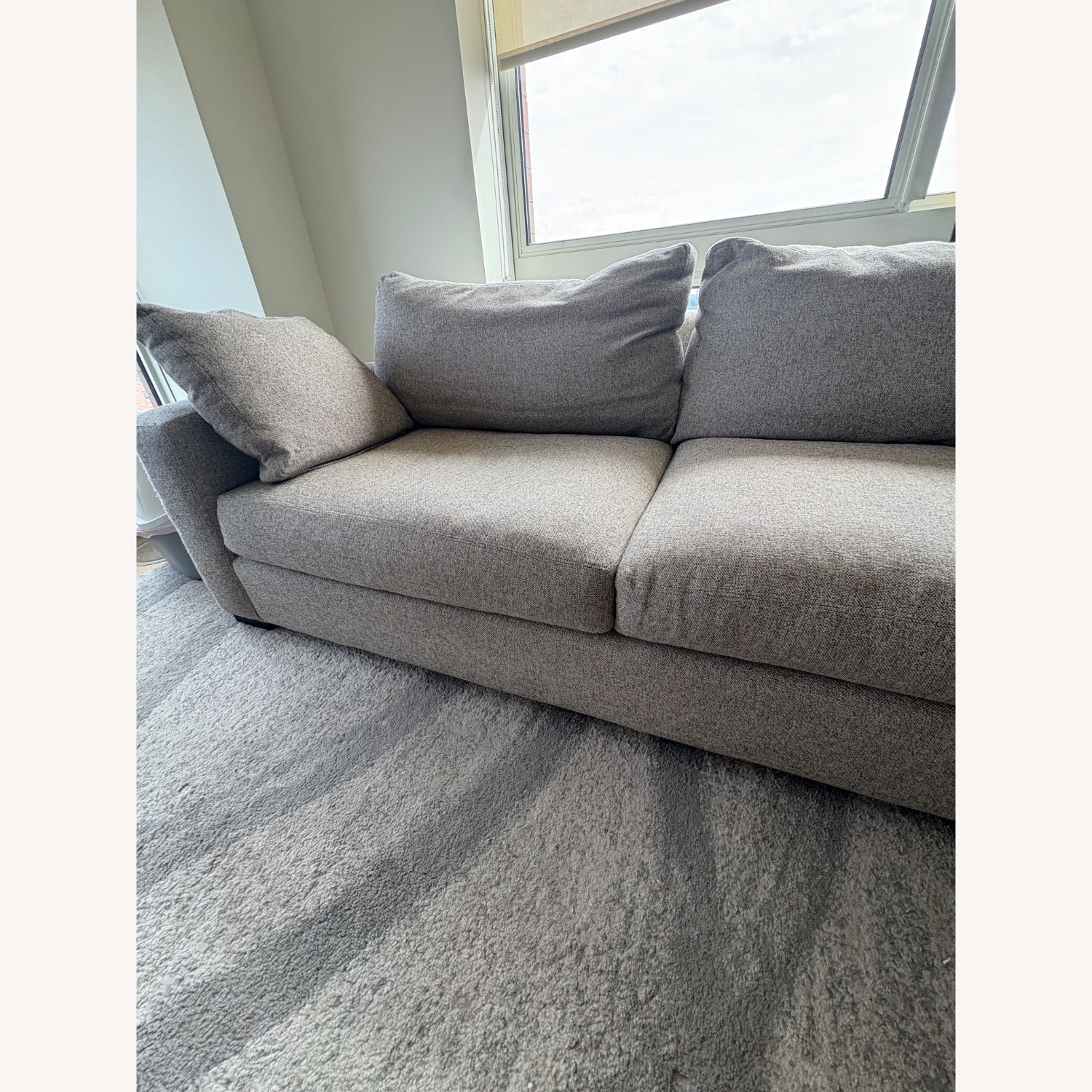 Room & Board Metro Light Gray Fabric 2 Seater Sofa - image-5