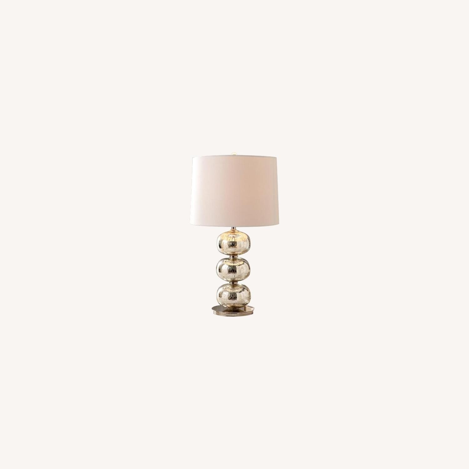 West Elm Beveled Silver Abacus Table Lamps - image-4