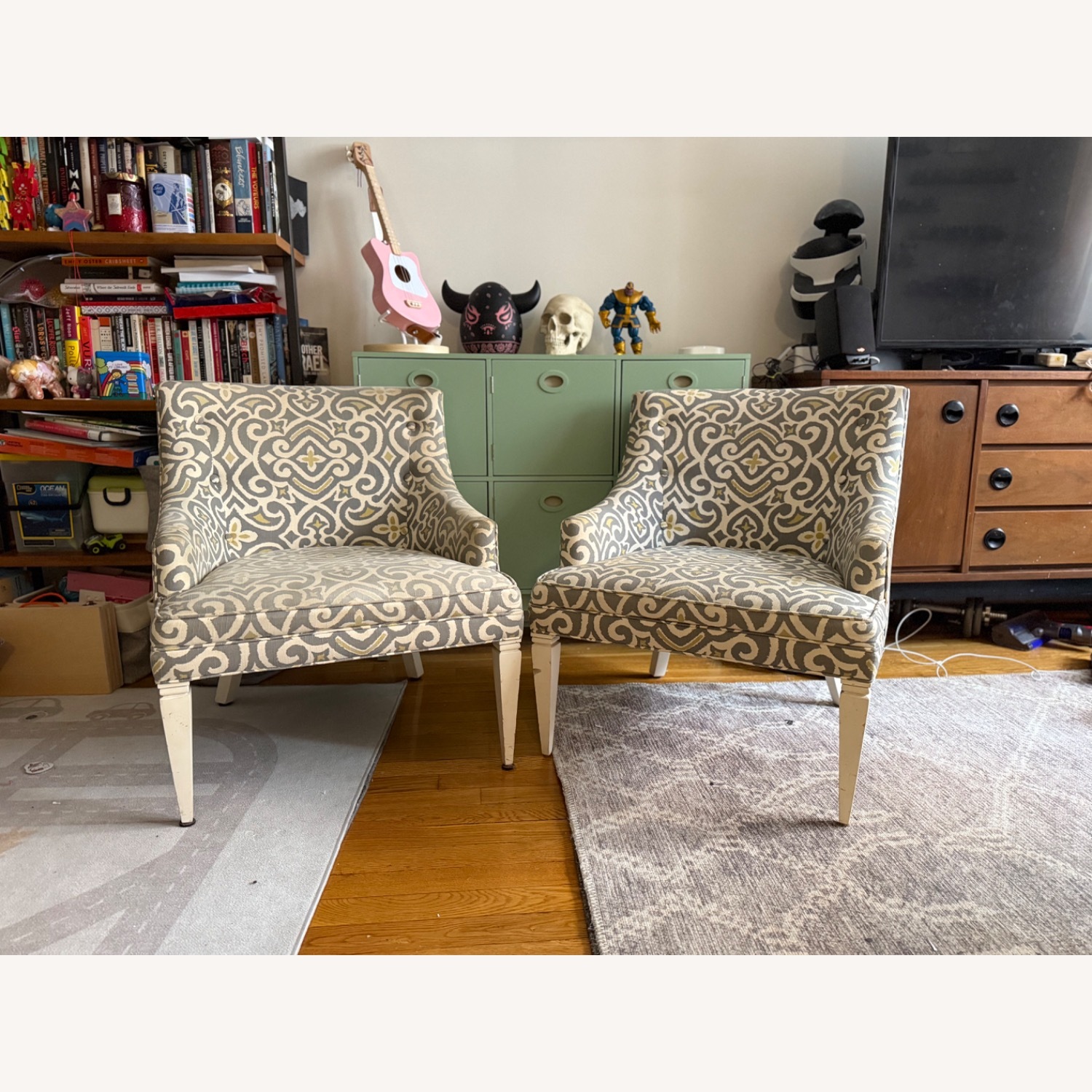 Jonathan Adler Haines Fabric Accent Chairs - image-1