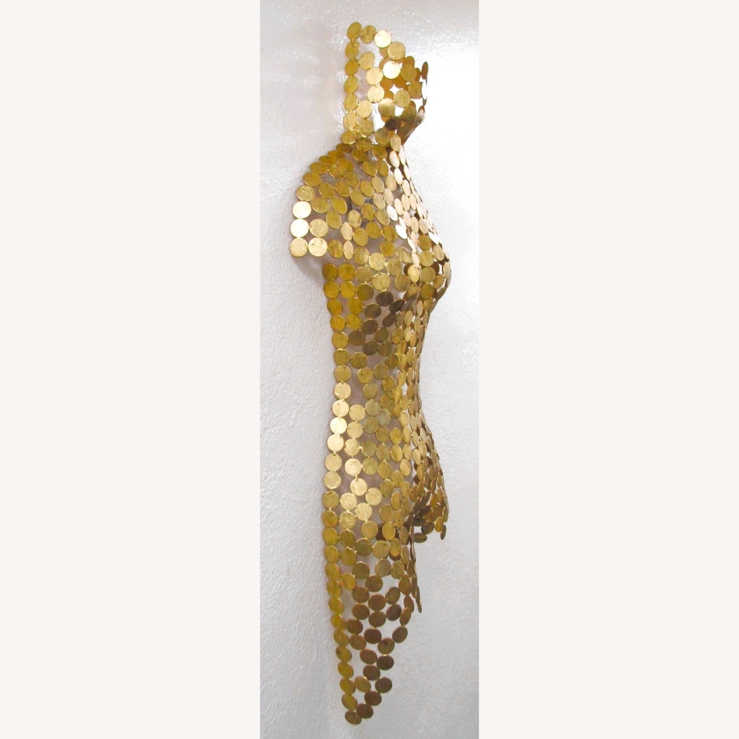New Gold Leaf Female Torso Wall Art - image-7
