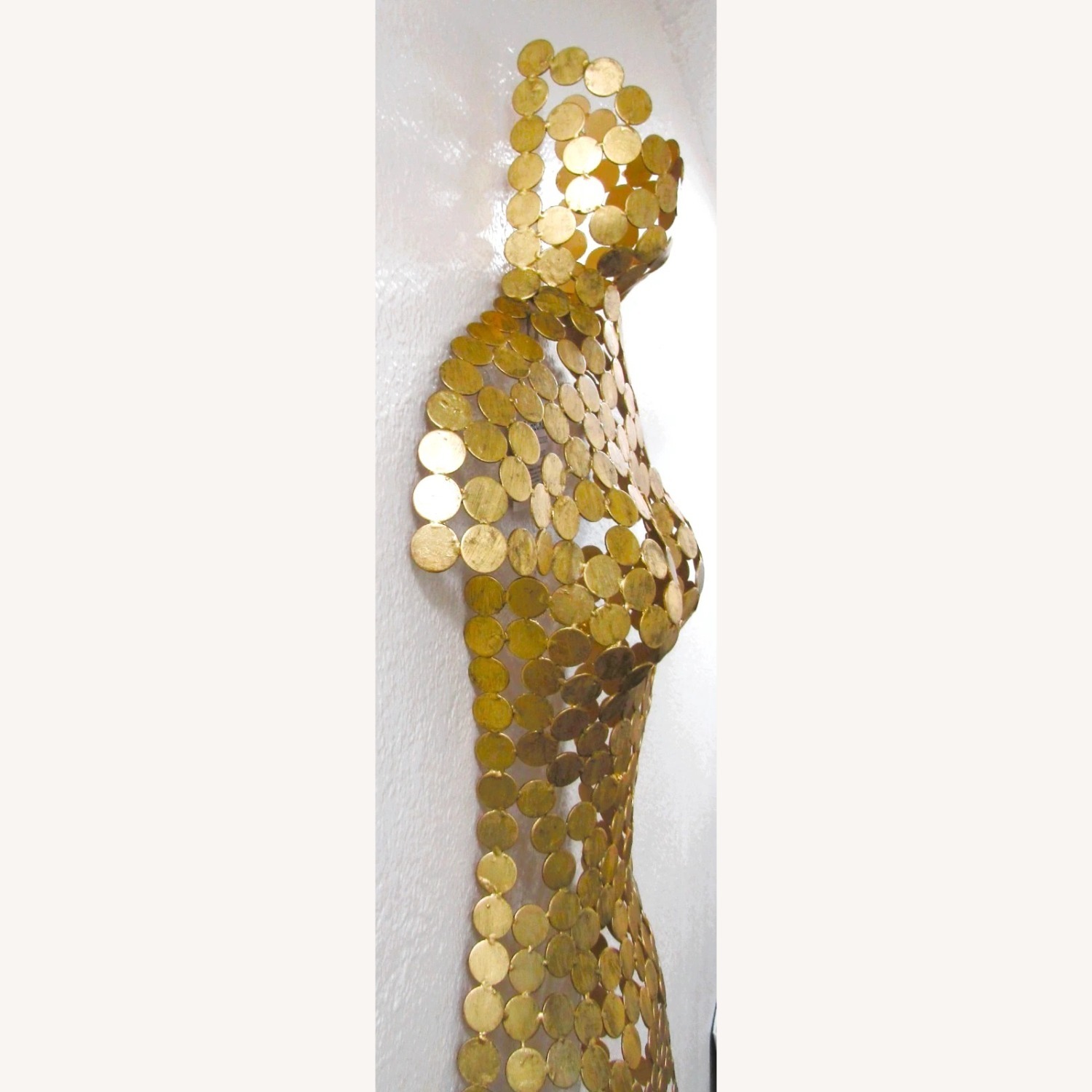 New Gold Leaf Female Torso Wall Art - image-8