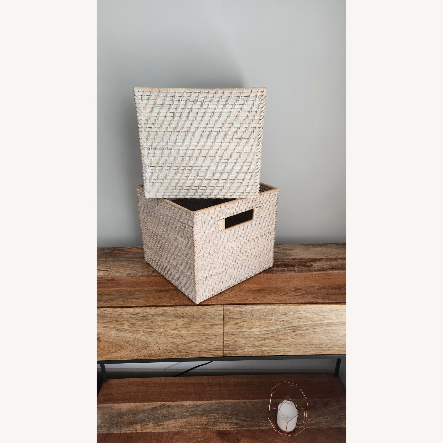 West Elm Hand Made Weave Storage - image-3