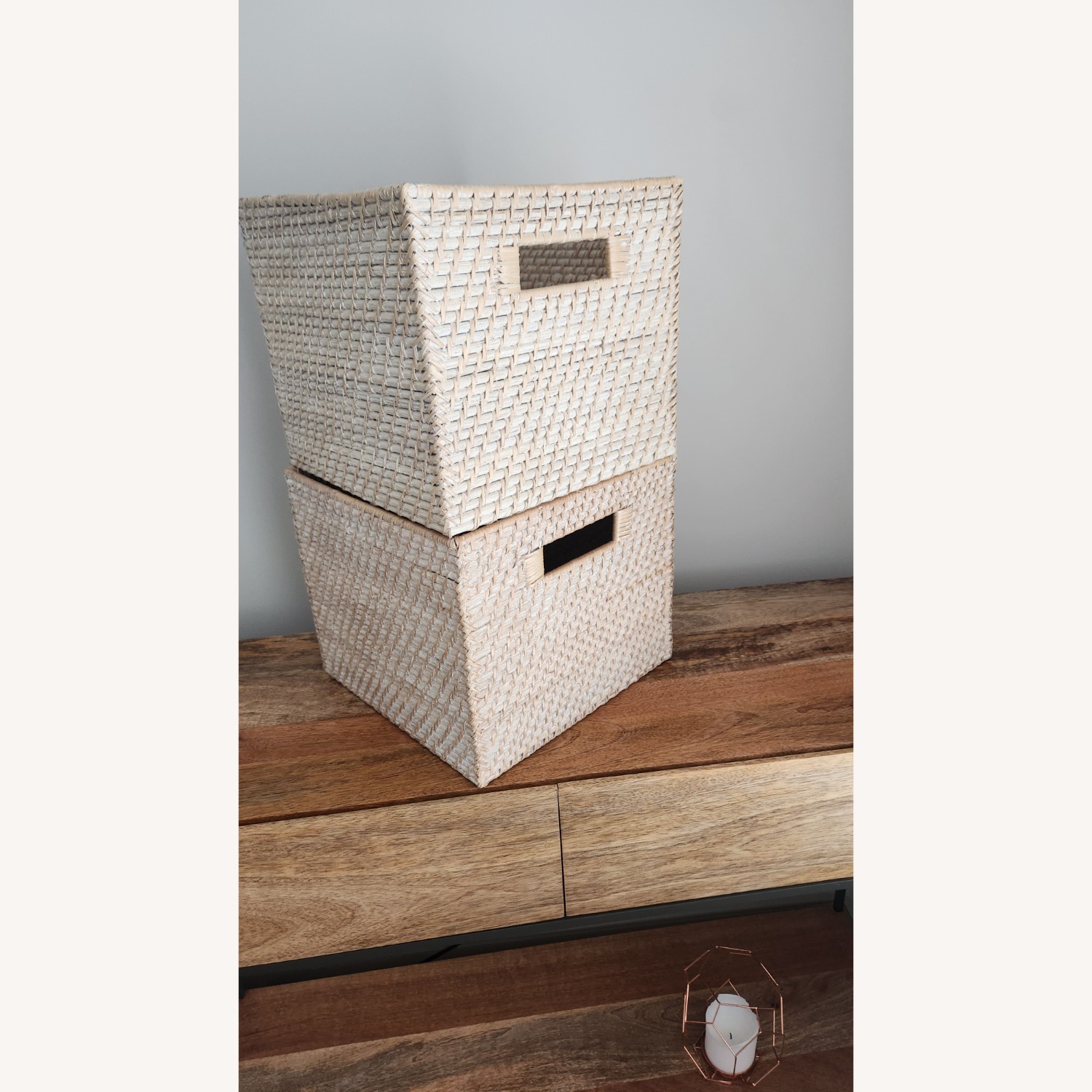 West Elm Hand Made Weave Storage - image-1