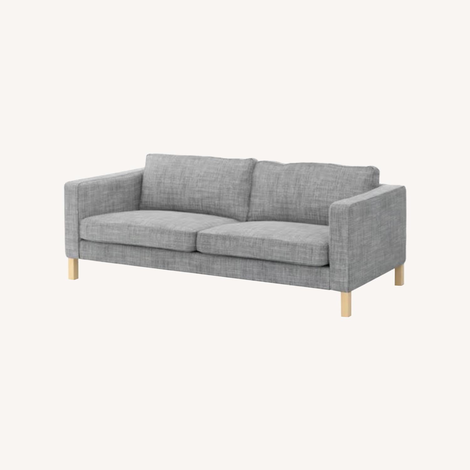 IKEA KARLSTAD Light Gray 3+ Seater Sofa - image-0