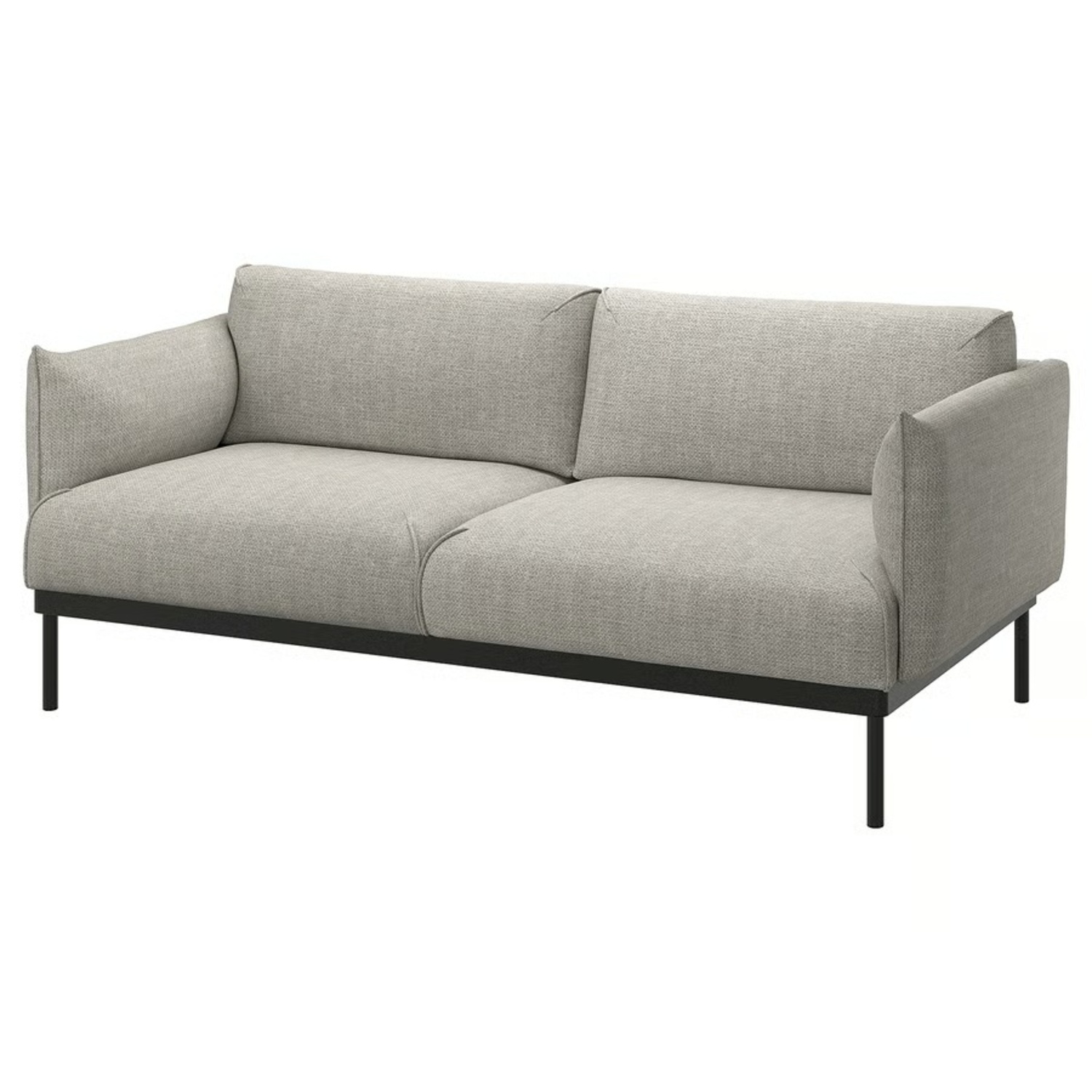 IKEA ÄPPLARYD Light Gray Fabric 2 Piece Sectional - image-7
